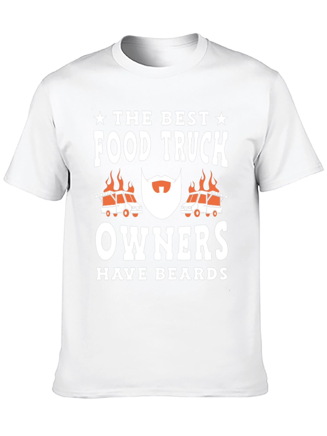 Black Food Truck Owner Beard Graphic T-Shirt view 10