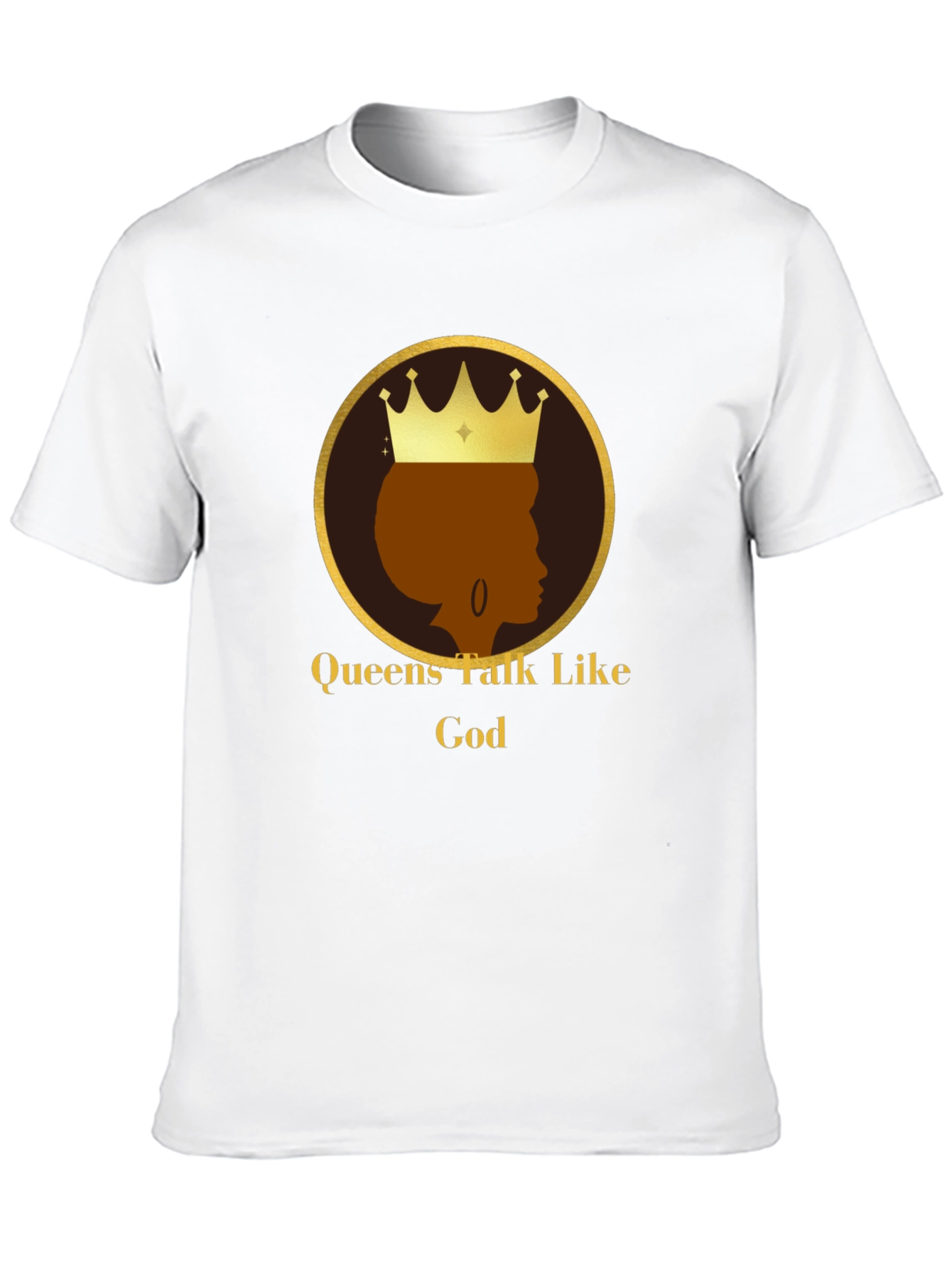 Black Queens Talk Like God Black T-Shirt view 10