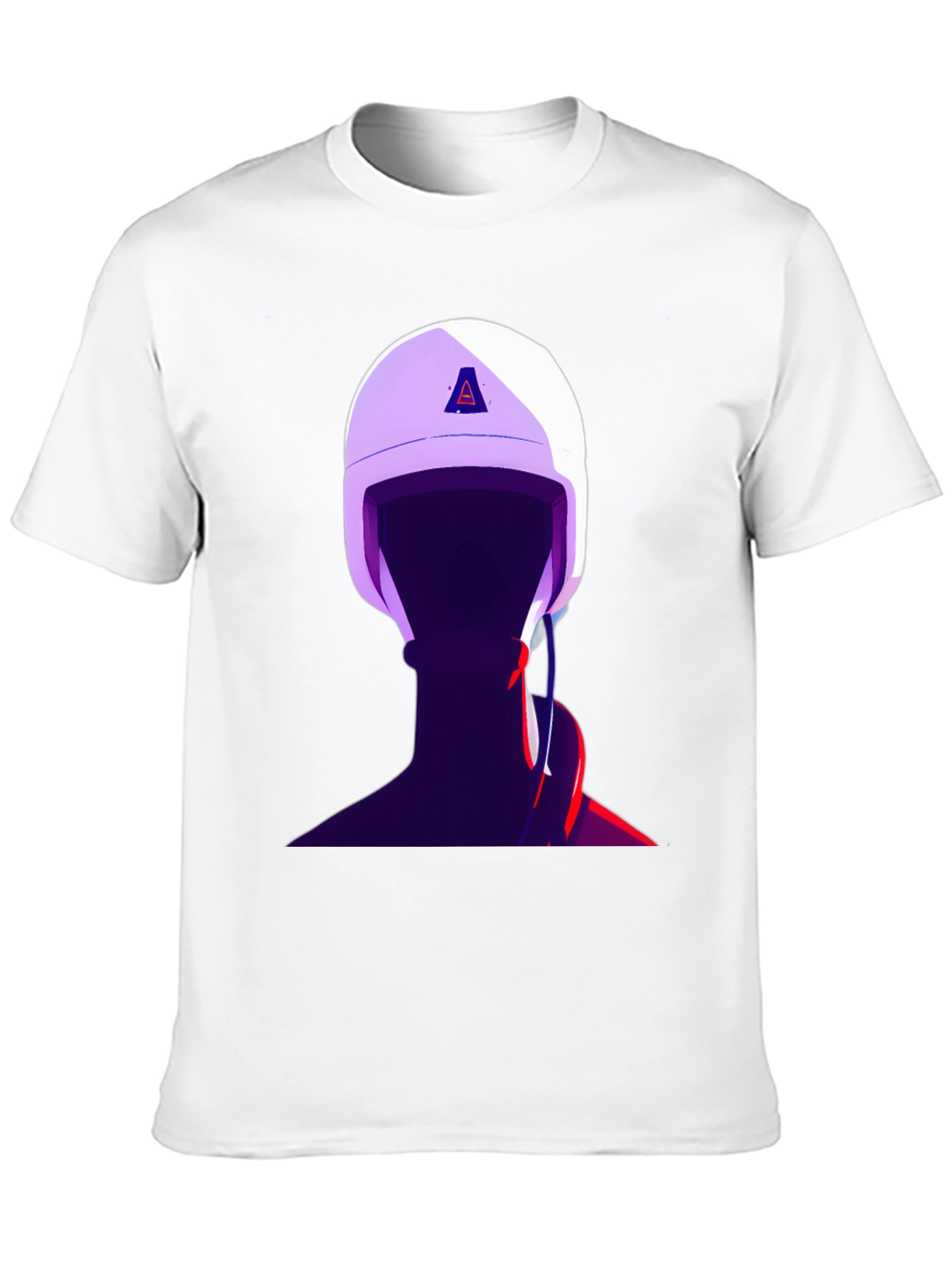 Black Abstract Helmet Graphic Tee - Stylish Menswear view 10