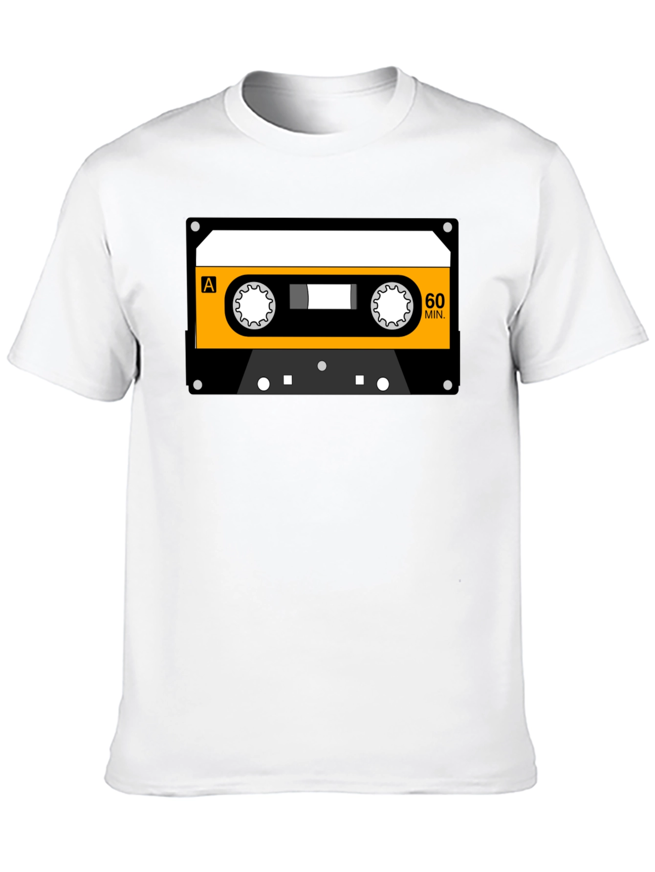 Black Retro Cassette Tape Graphic T-Shirt view 10