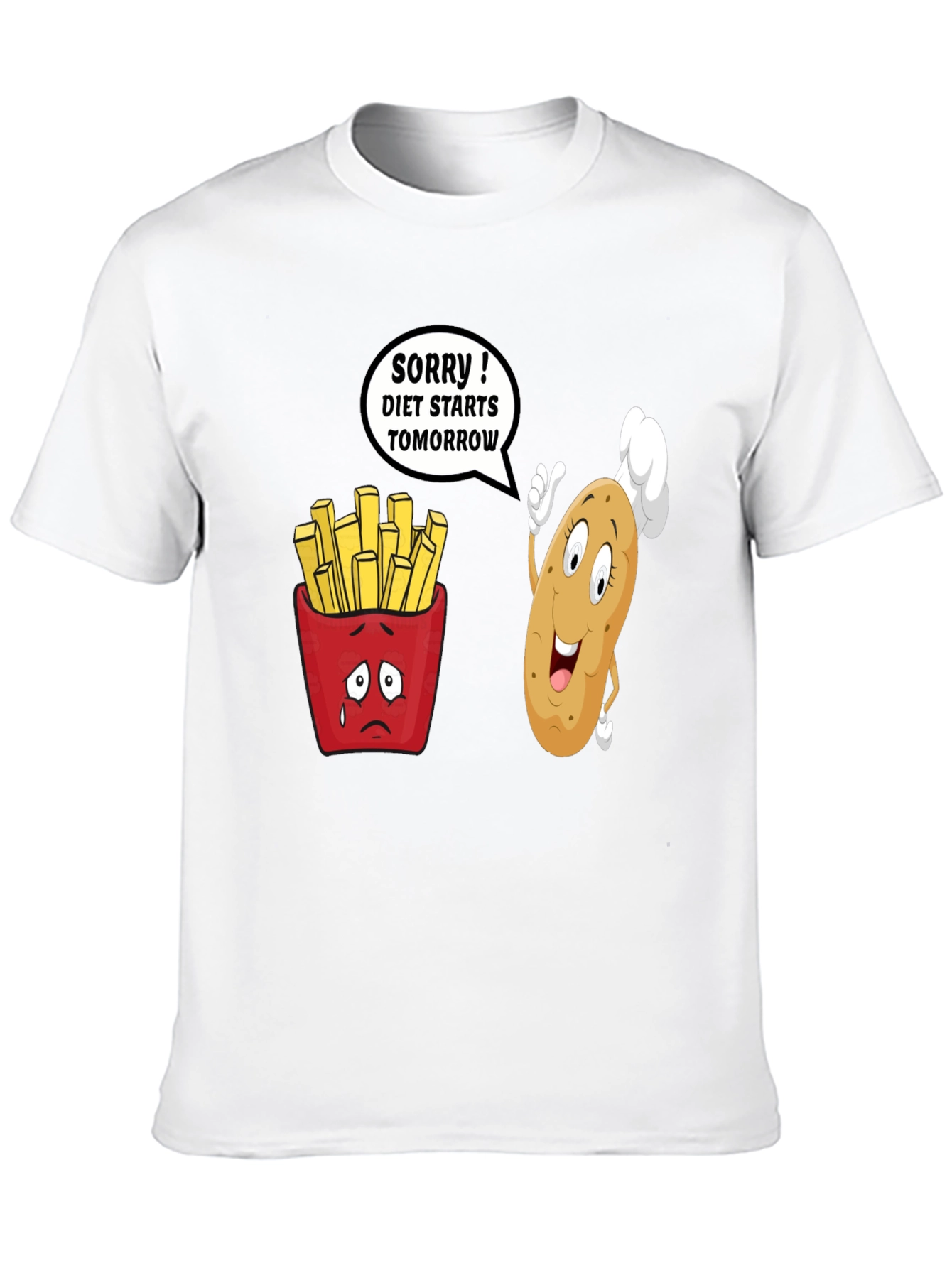 Black Diet Starts Tomorrow Funny T-Shirt view 10