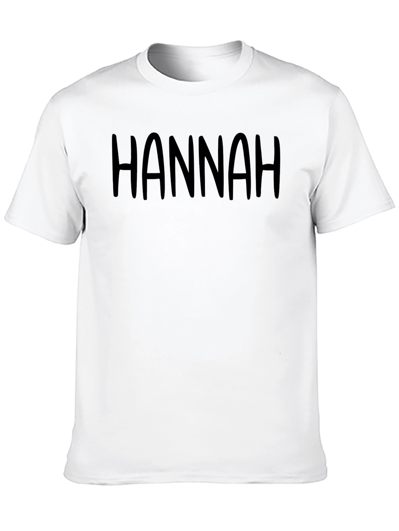 Black Hannah T-Shirt - Personalized Name Tee view 10