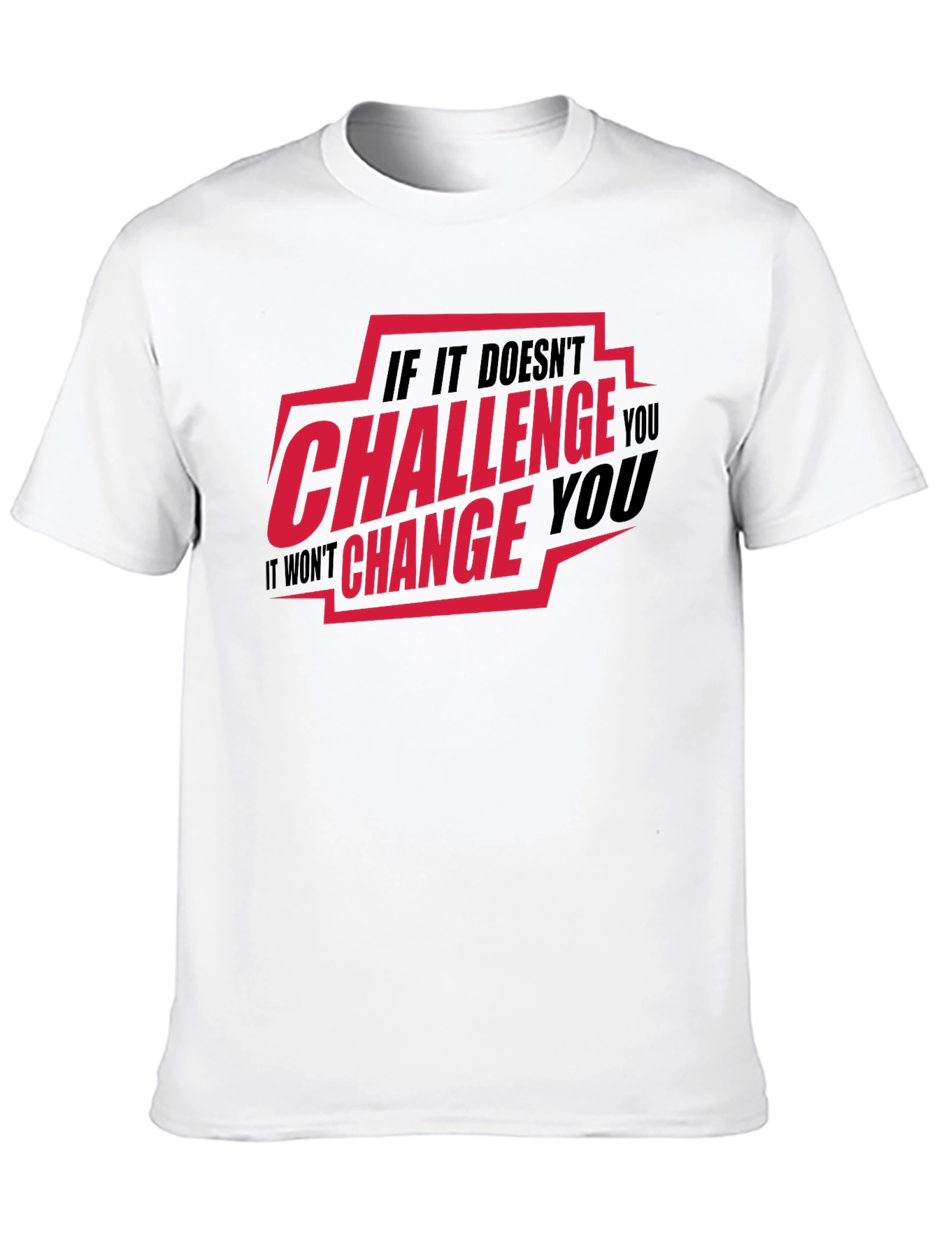 Black Challenge You Graphic T-Shirt view 10
