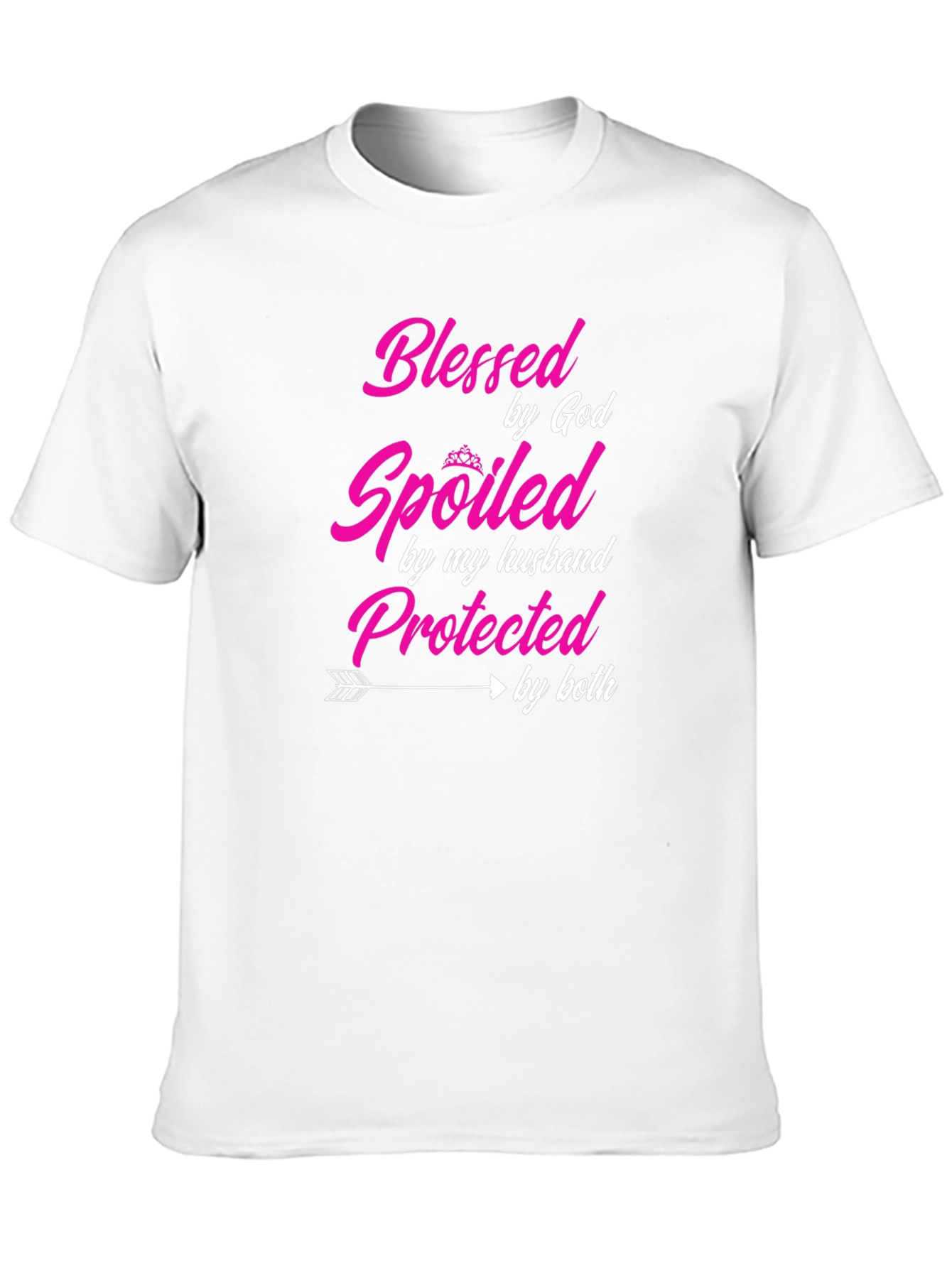 Black Blessed Spoiled Protected T-Shirt view 10