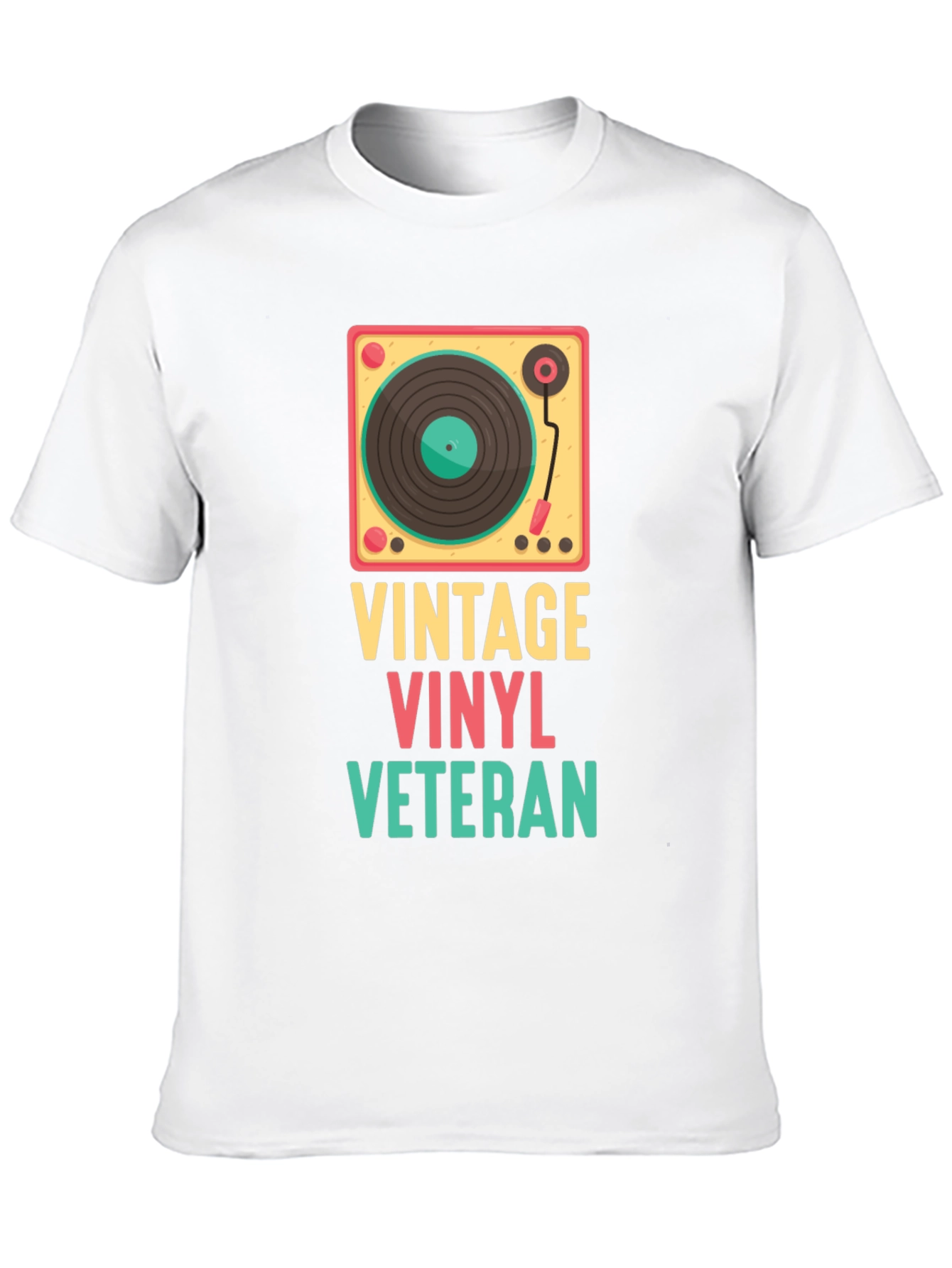 Black Vintage Vinyl Veteran Graphic Tee view 10