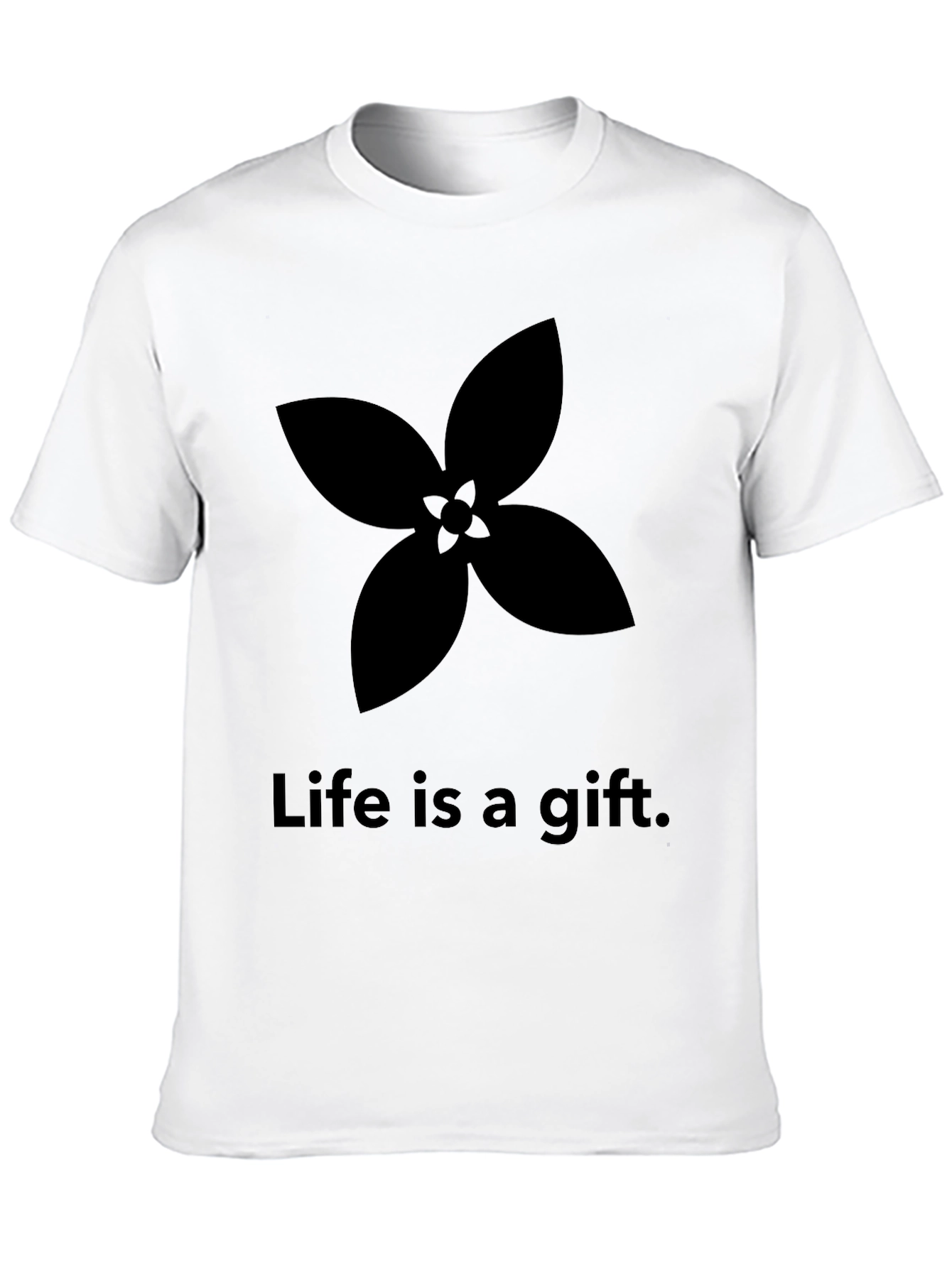 Black Life is a Gift Graphic Tee - Stylish Black T-Shirt view 10