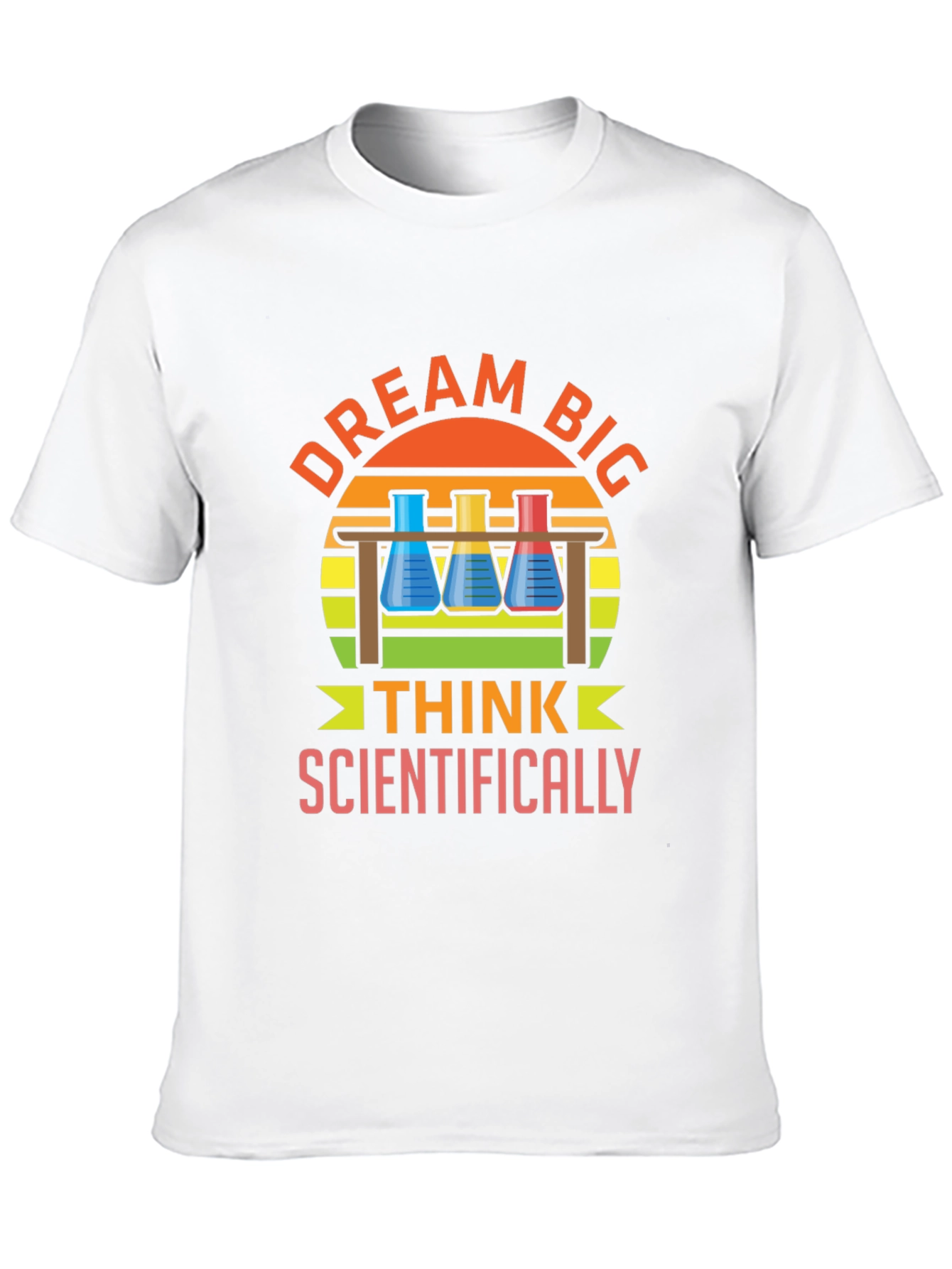 Black Dream Big Think Scientifically T-Shirt view 10