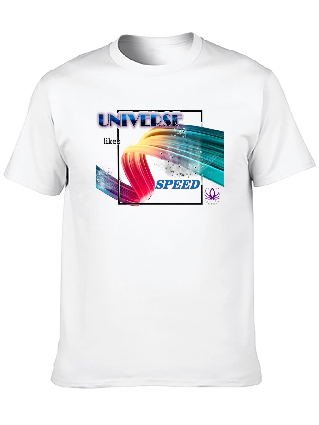 Universe Likes Speed Black T-Shirt - 10