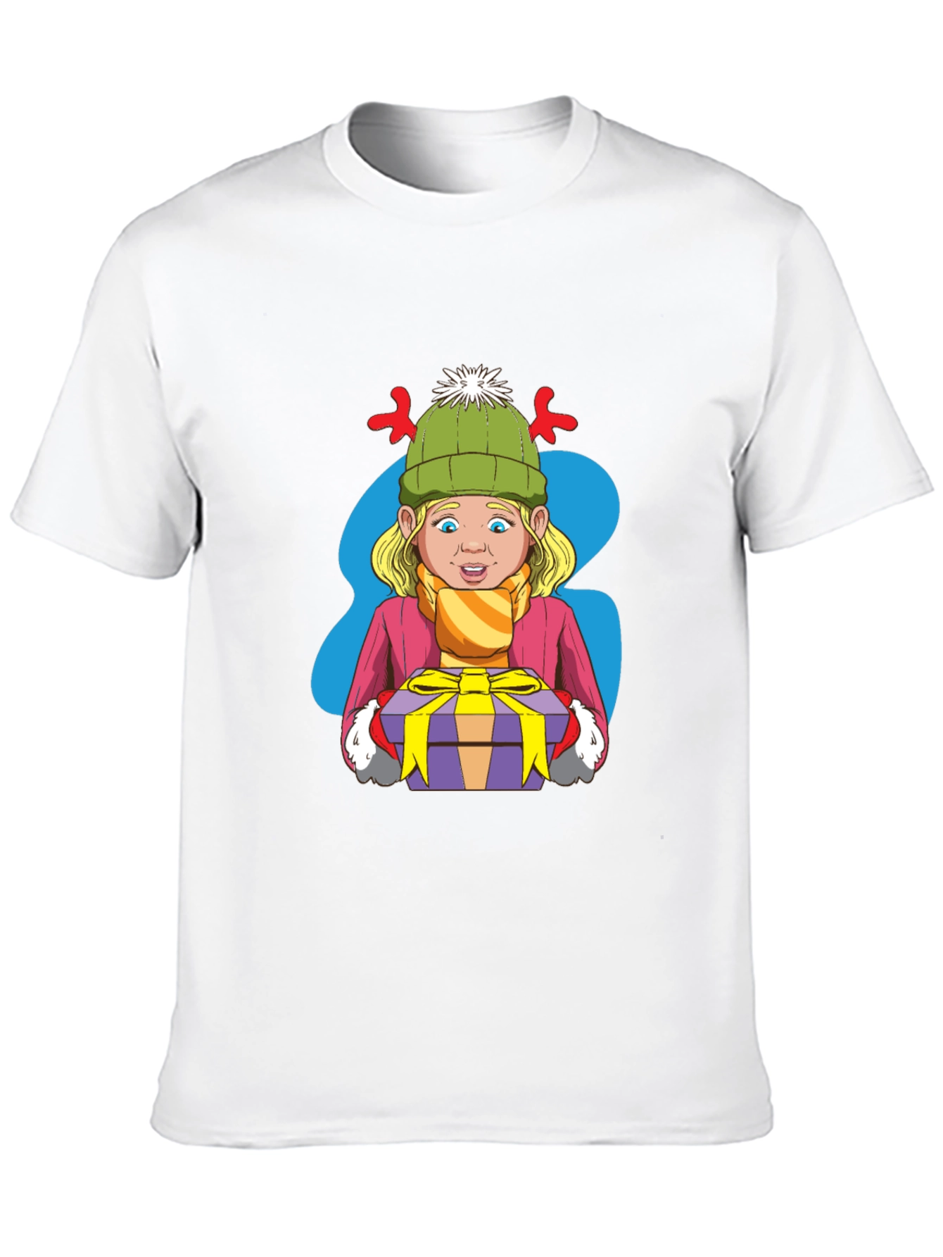 Black Festive Cartoon Graphic Tee view 10