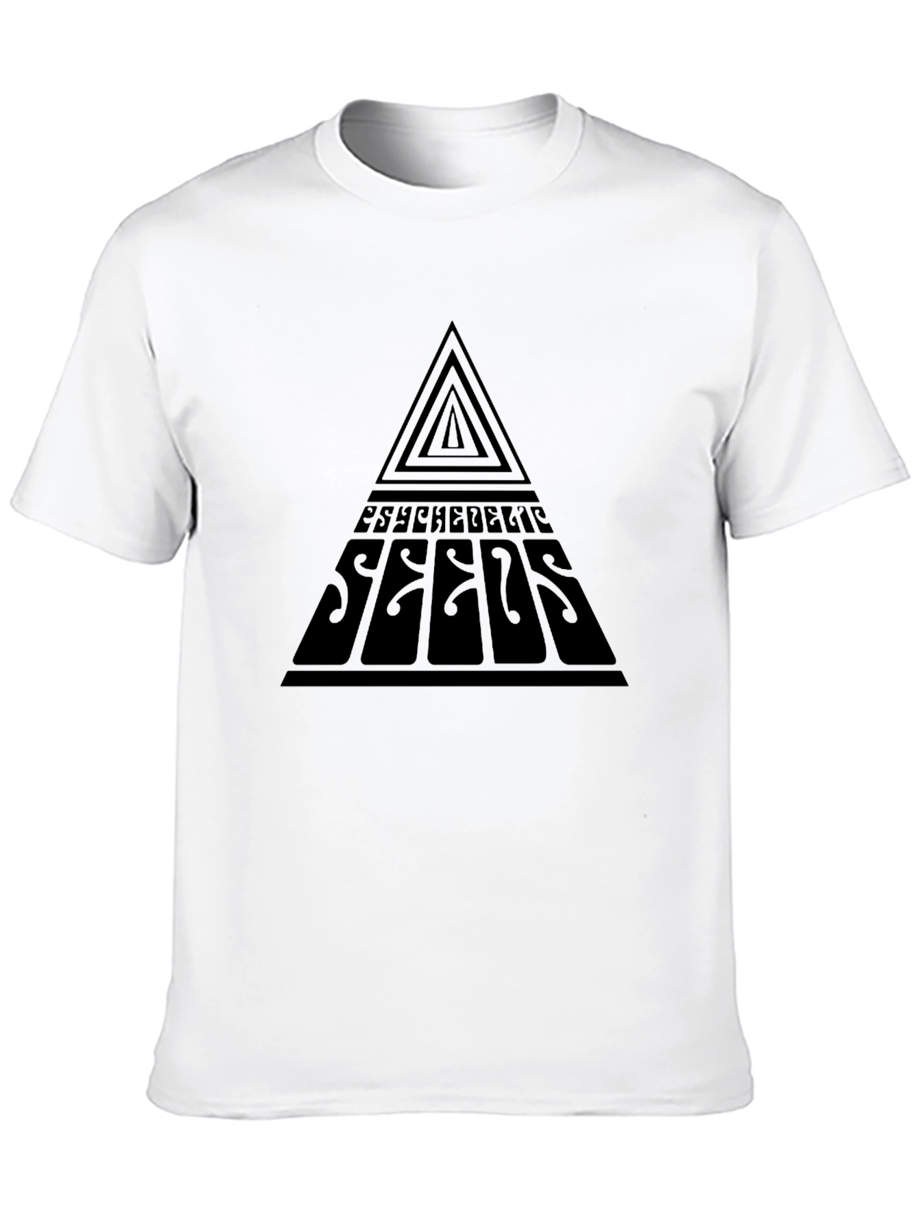 Black Psychedelic Seeds Graphic T-Shirt view 10