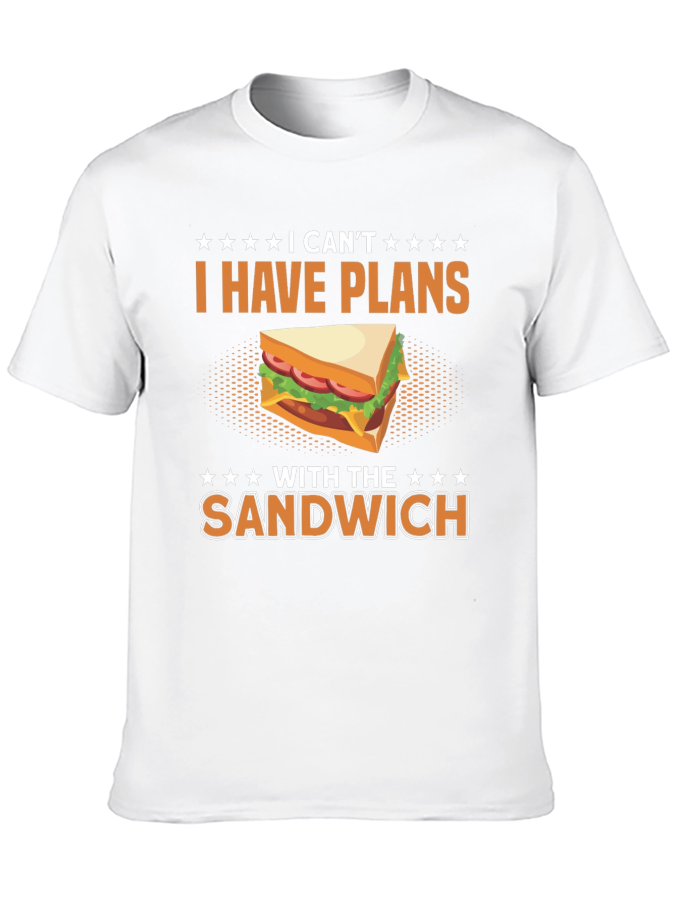 Black Funny "I Have Plans With The Sandwich" T-Shirt view 10