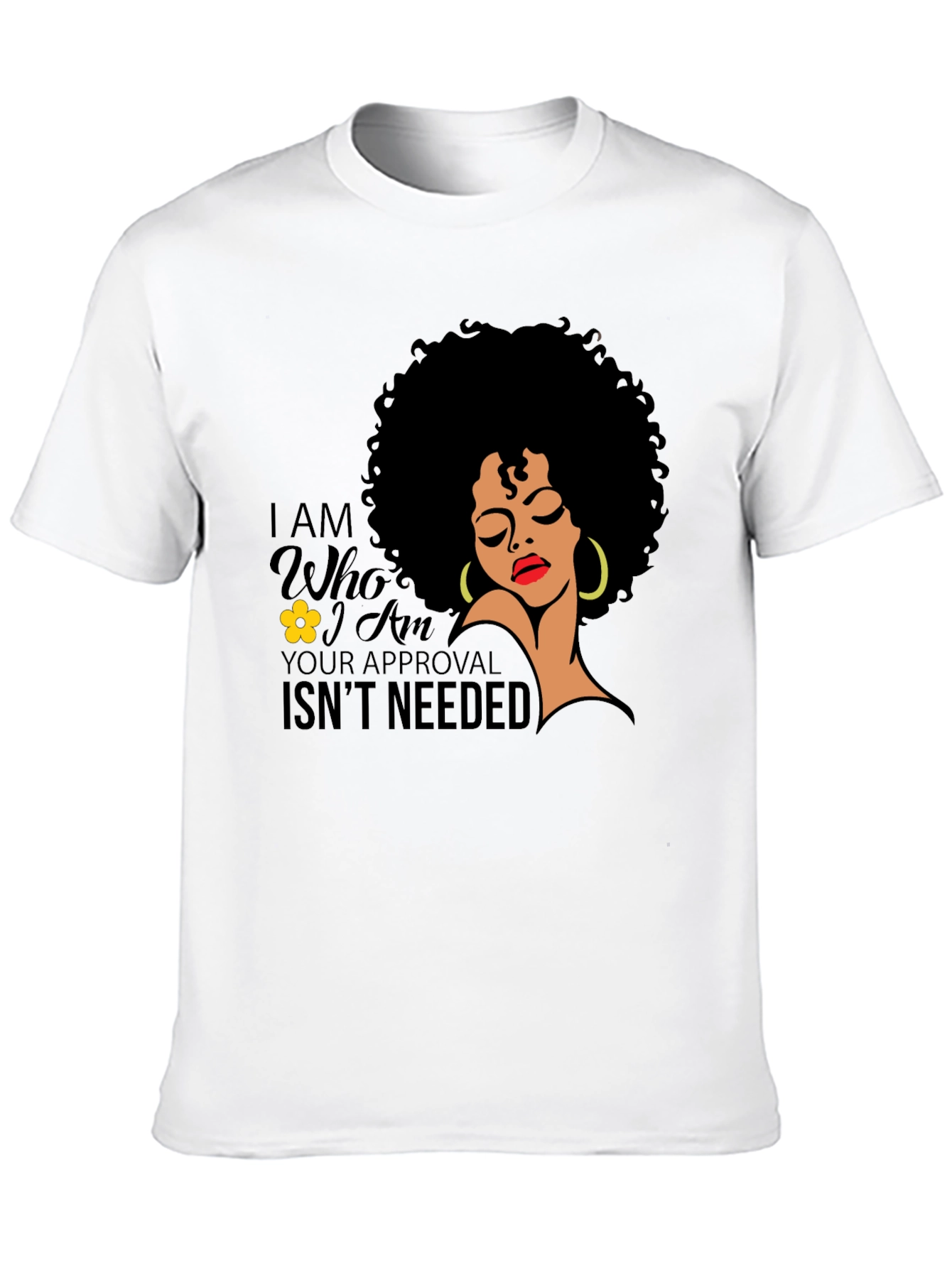 Black Empowered Afro Woman T-Shirt: No Approval Needed view 10
