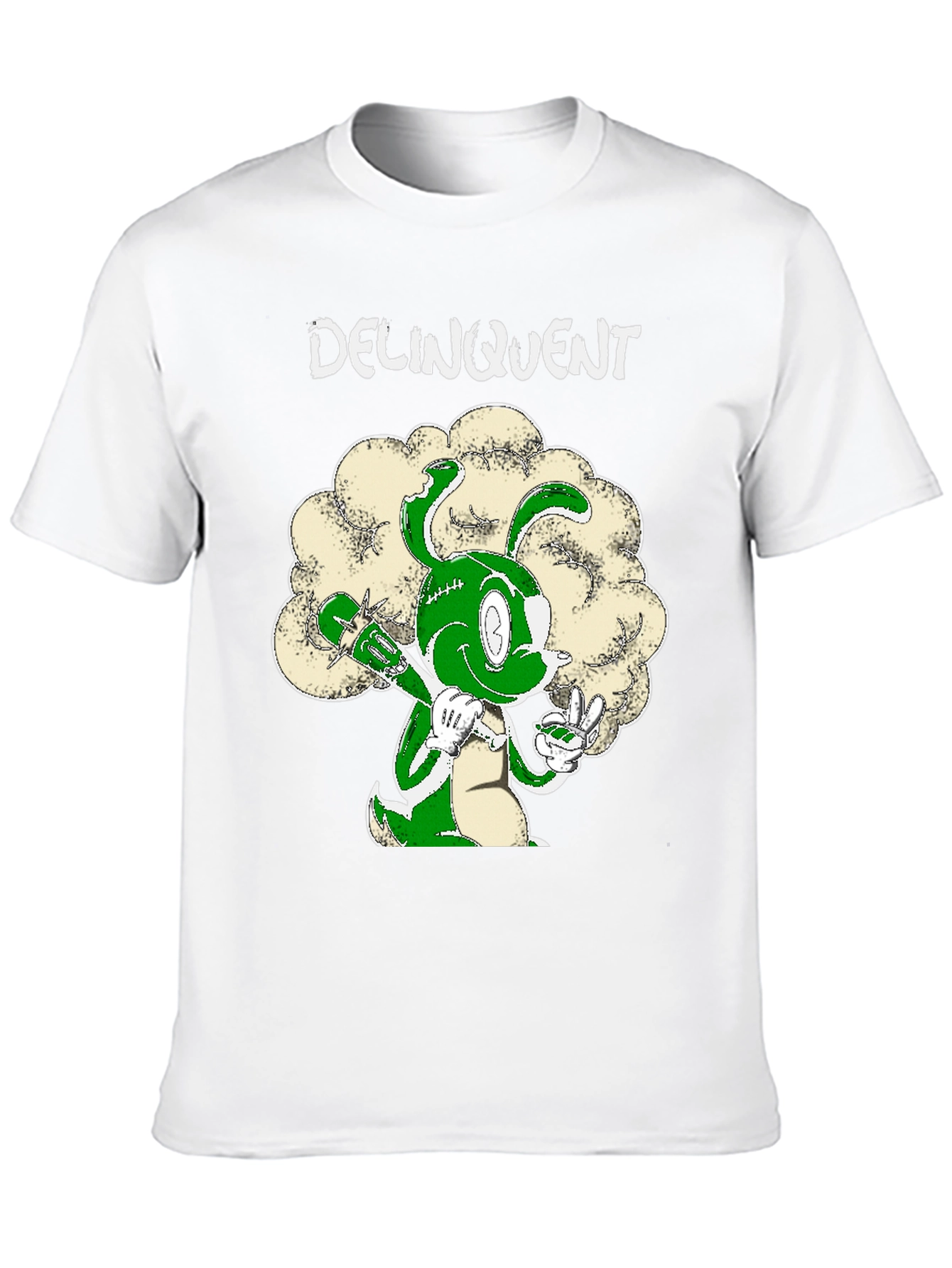 Black Delinquent Bunny T-Shirt - Graphic Tee view 10