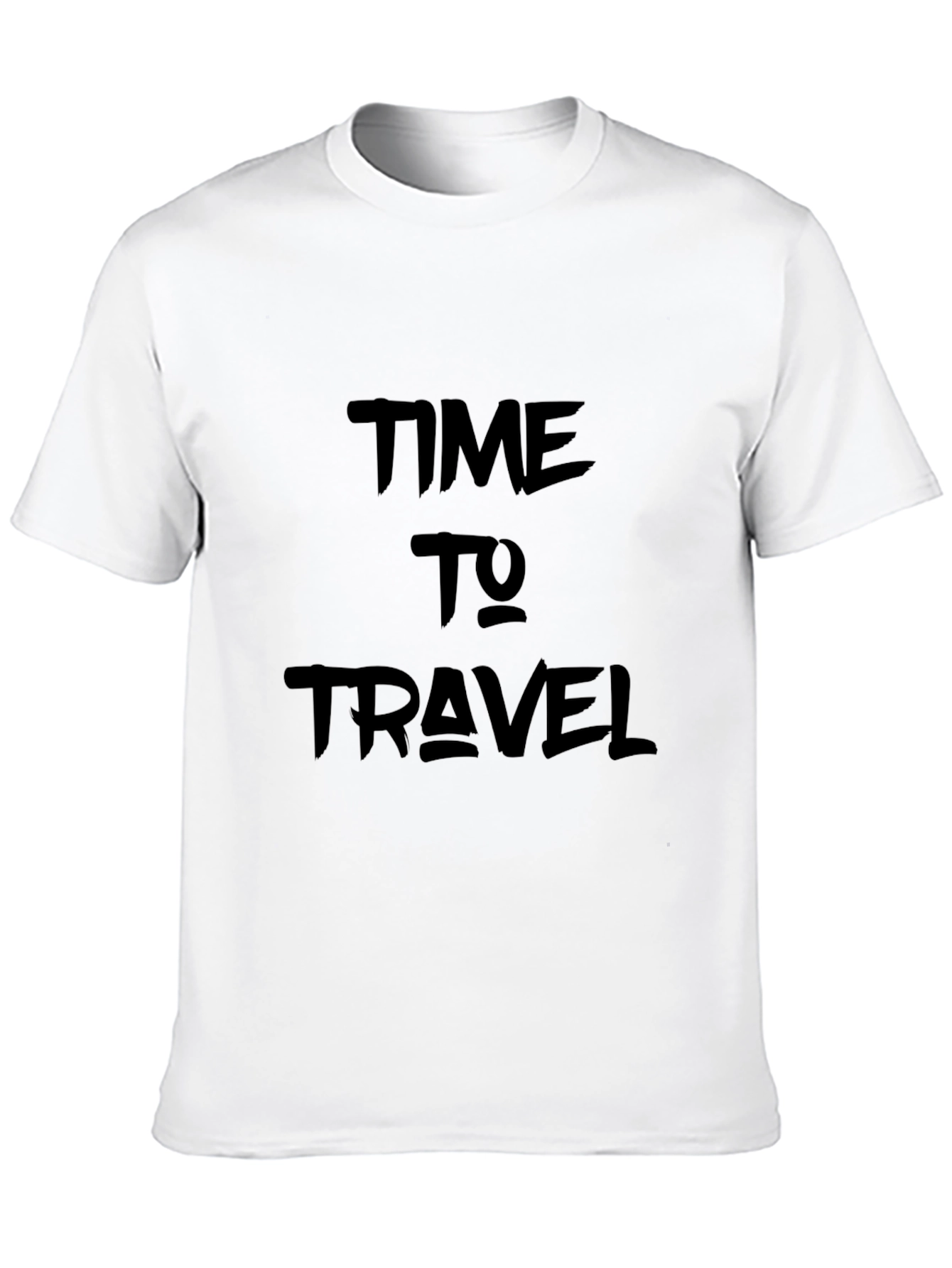 Black Time to Travel Graphic Black Tee view 10