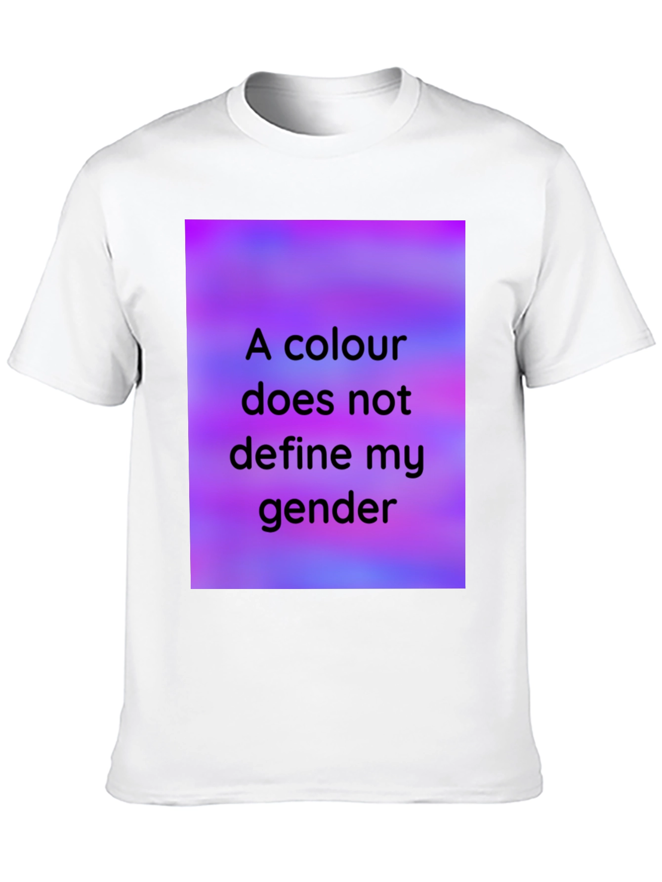 Black Colour Doesn't Define Gender Black T-Shirt view 10