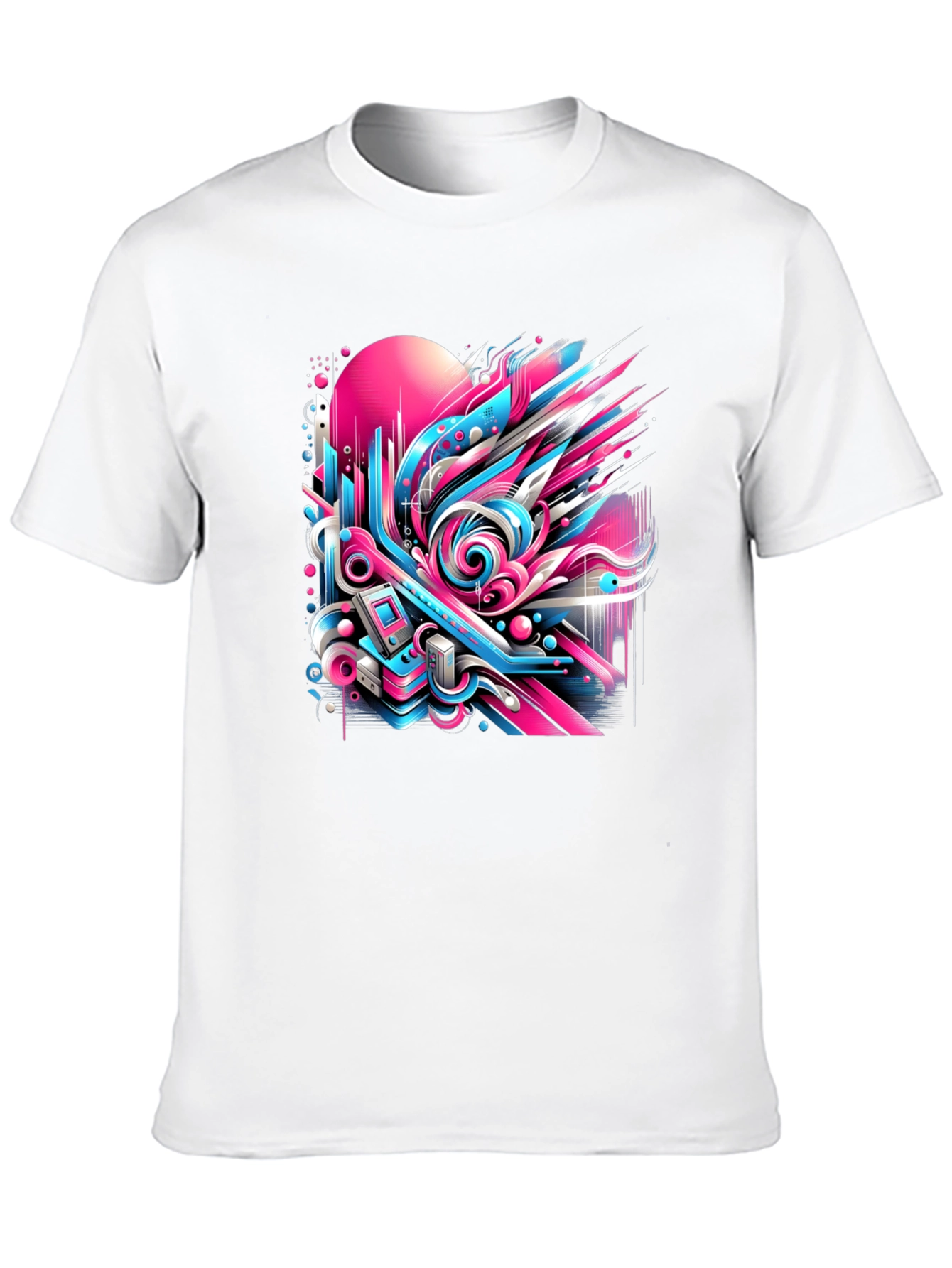 Black Retro Wave Graphic Tee view 10