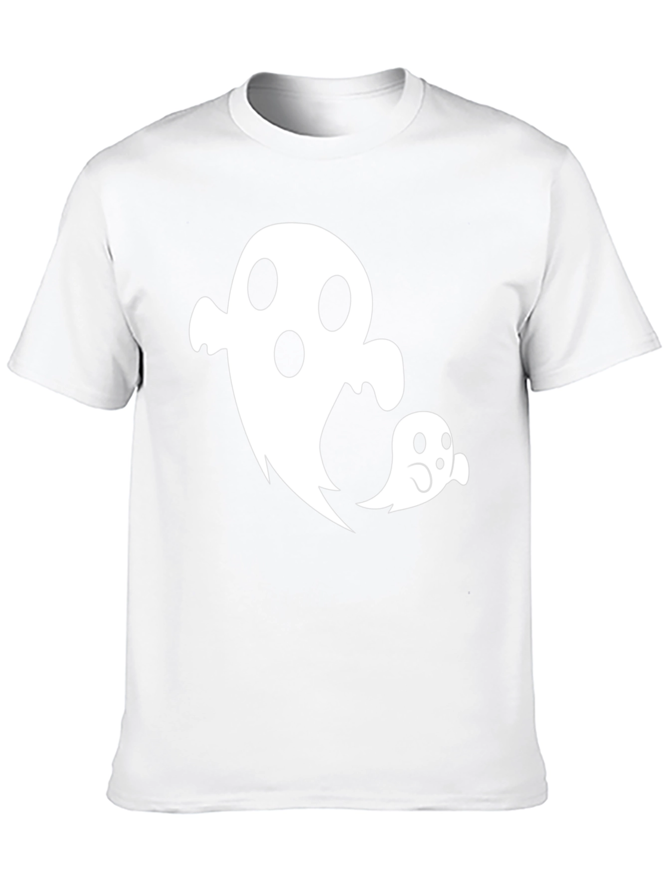 Black Ghost Family T-Shirt - Halloween Spooky Cute Tee view 10