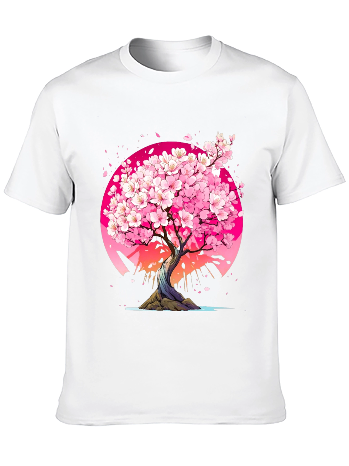 Black Cherry Blossom Tree Graphic Tee - Black view 10