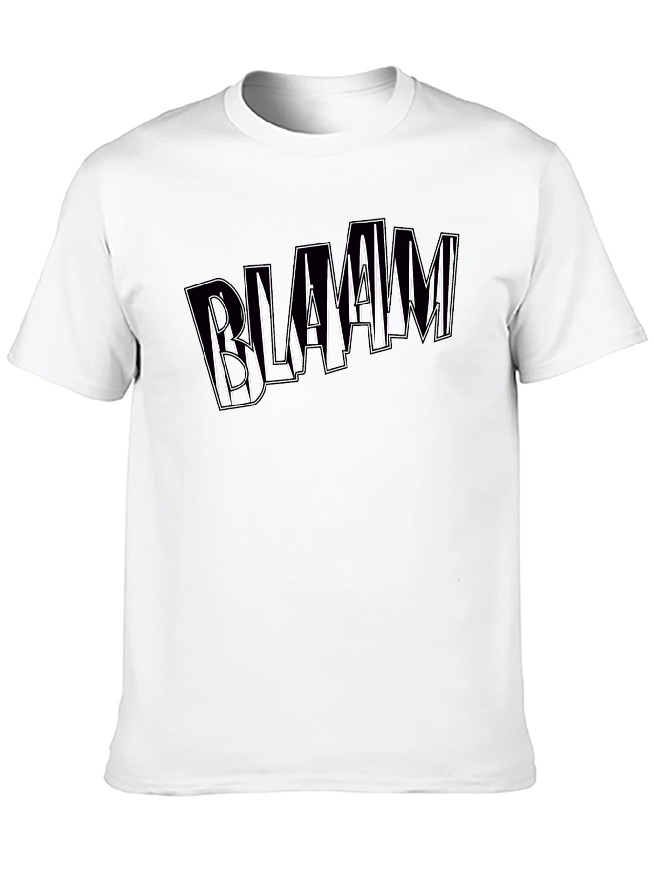 Black Bold Graphic Tee - BLAAMM Design, Soft Cotton Blend view 10