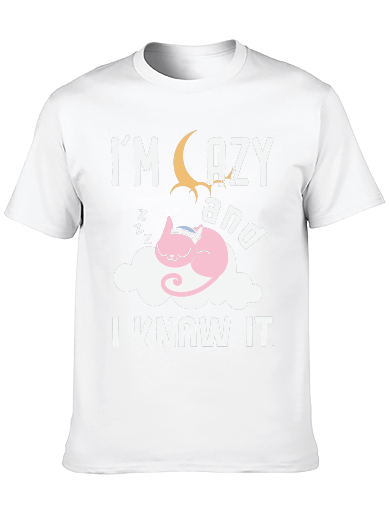 Black Lazy Cat Nap T-Shirt - Soft Cotton Blend view 10