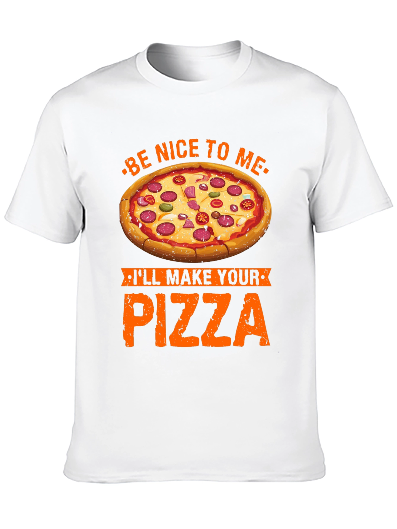Black Funny Pizza Maker T-Shirt - Be Nice, I'll Make Your Pizza view 10