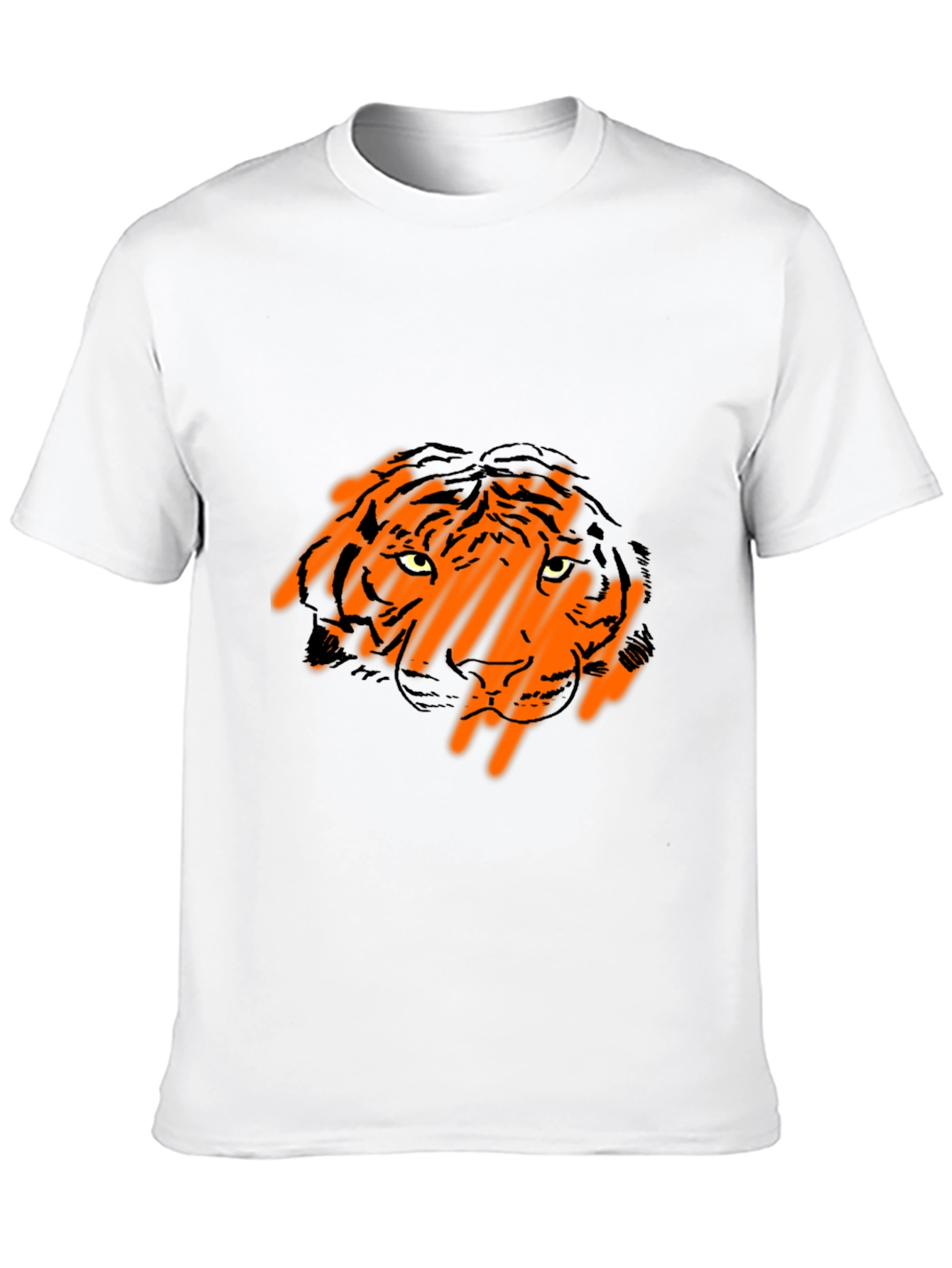 Black Tiger Graphic Black T-Shirt view 10