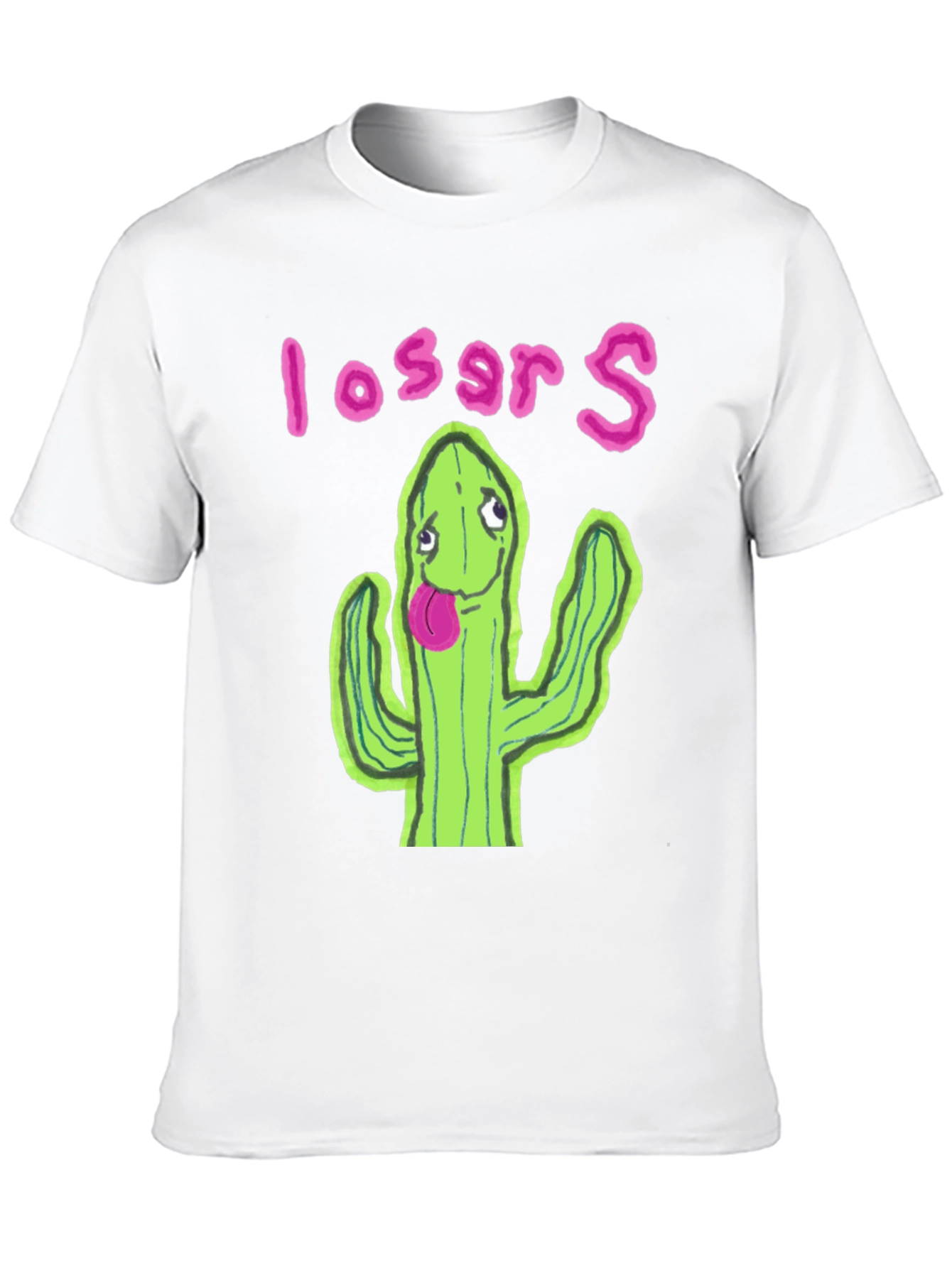 Black Cactus Losers Graphic Black T-Shirt view 10
