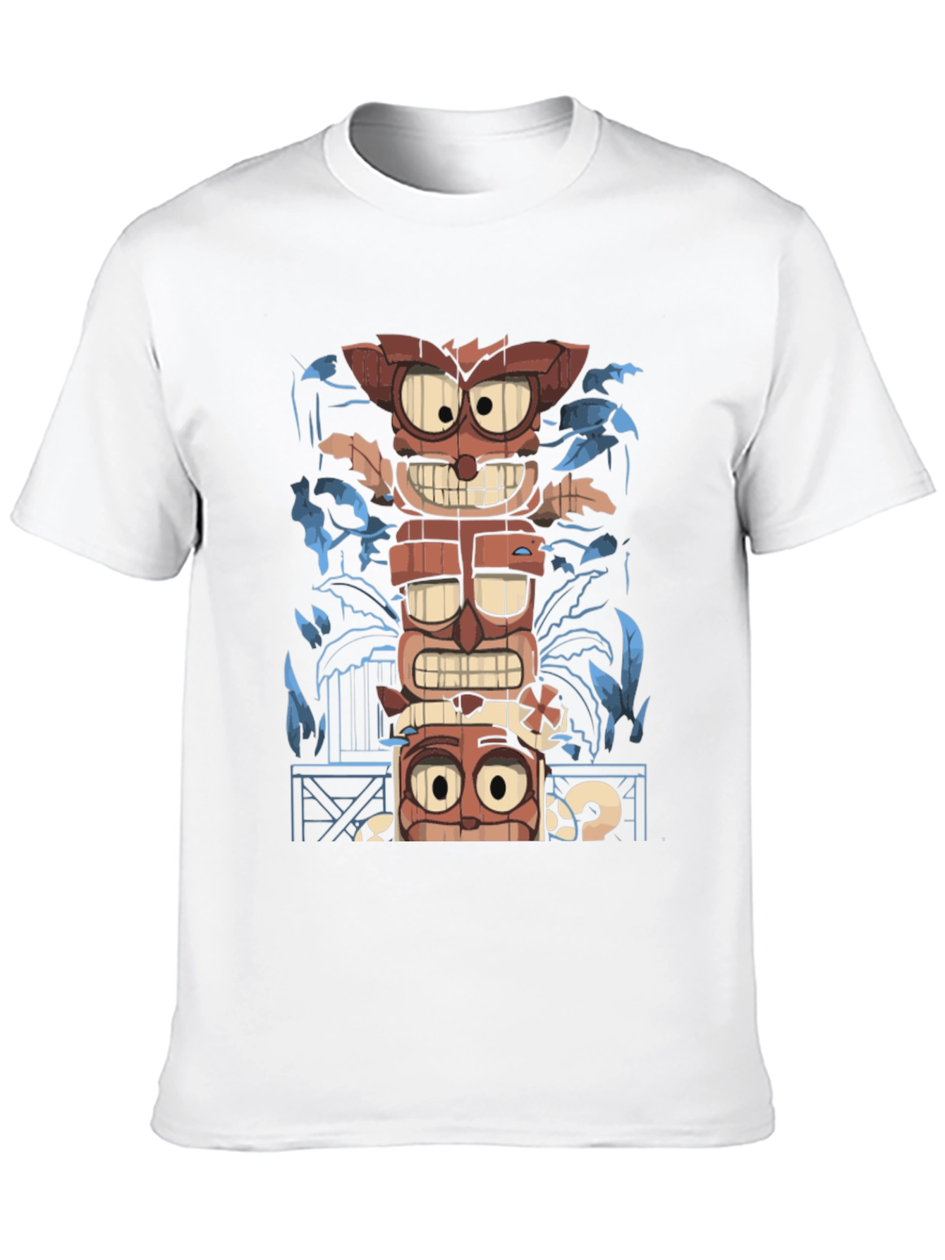 Black Tiki Totem Graphic Tee - Island Vibes T-Shirt view 10
