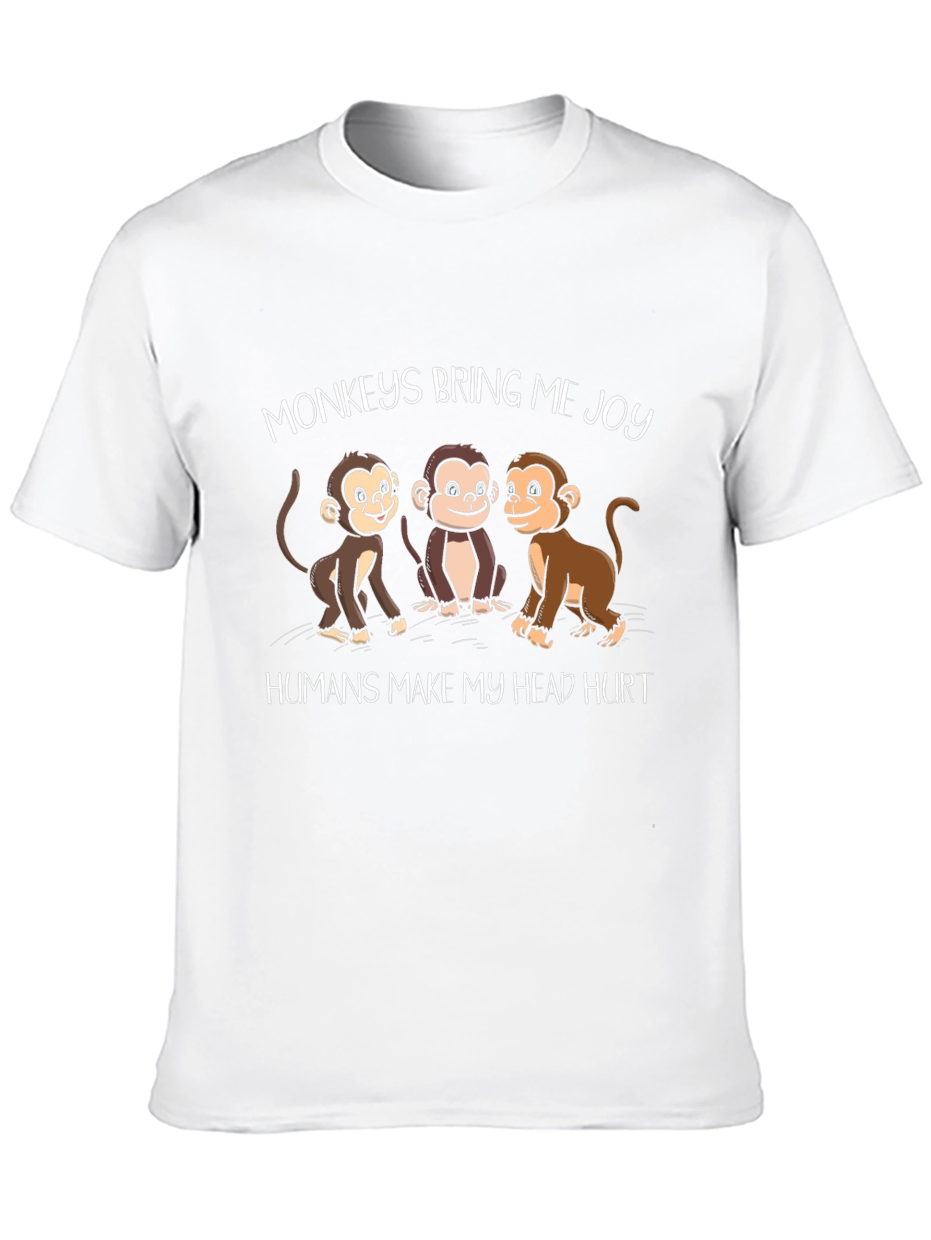 Black Monkey Graphic Tee - Funny Animal Lover Shirt view 10
