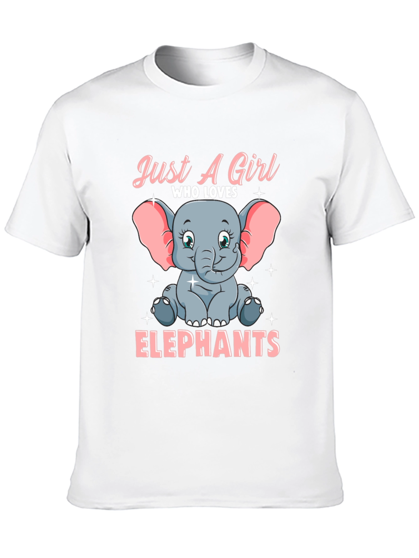 Black Girl's Elephant Lover Graphic T-Shirt view 10