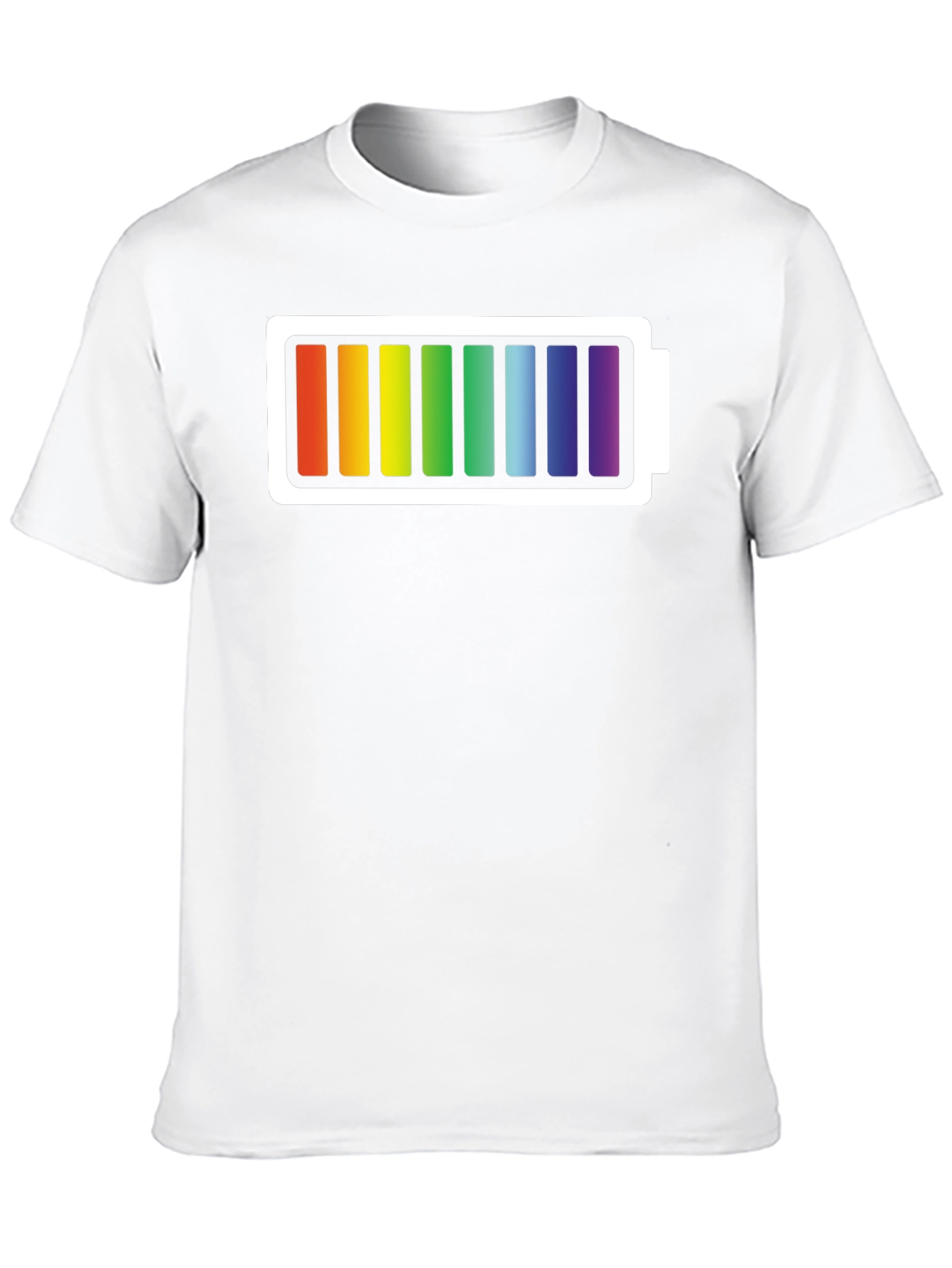 Black Rainbow Battery T-Shirt - Prideful Charge view 10