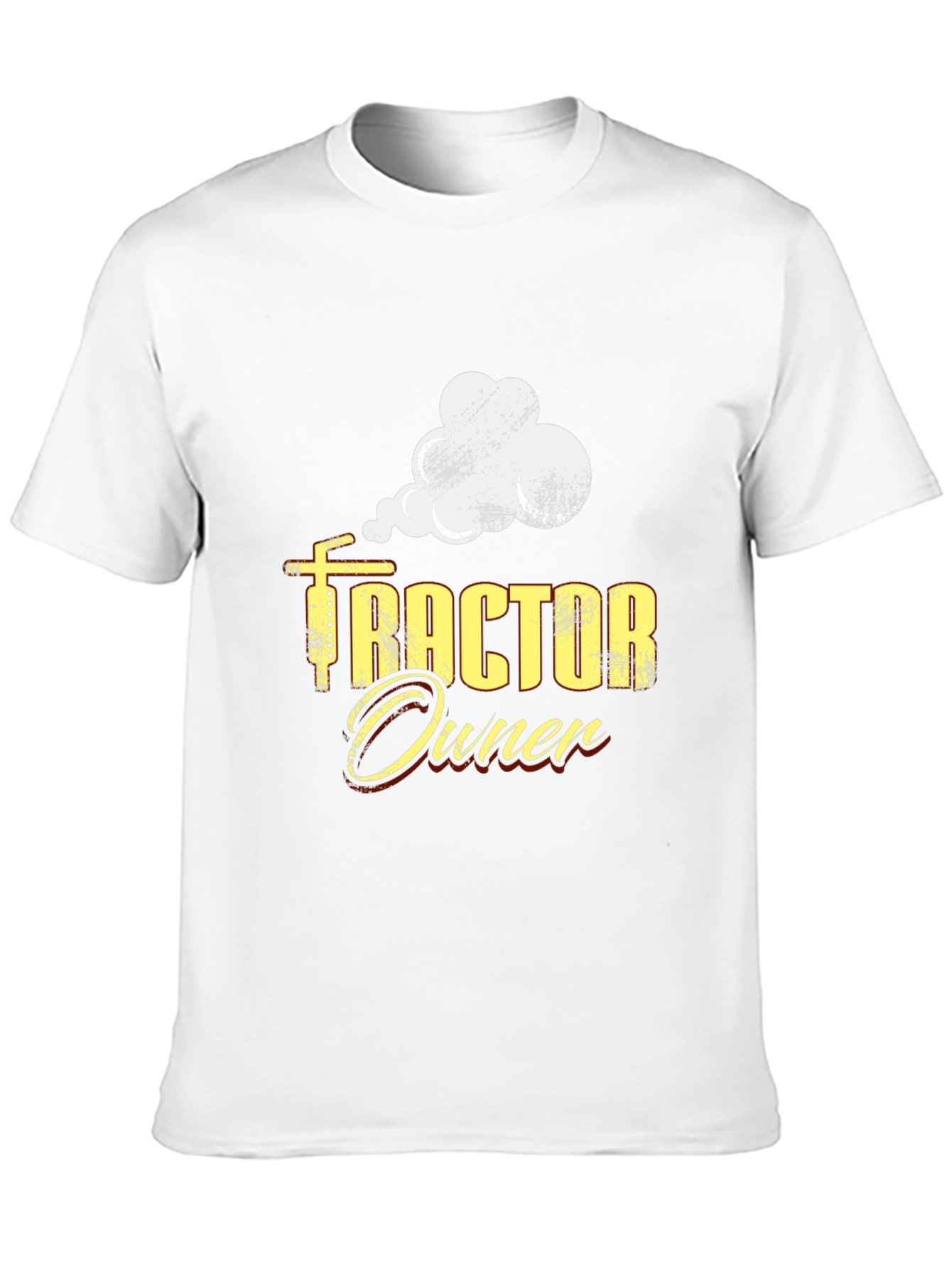 Black Tractor Owner Graphic Tee - Black Cotton Casual T-Shirt view 10