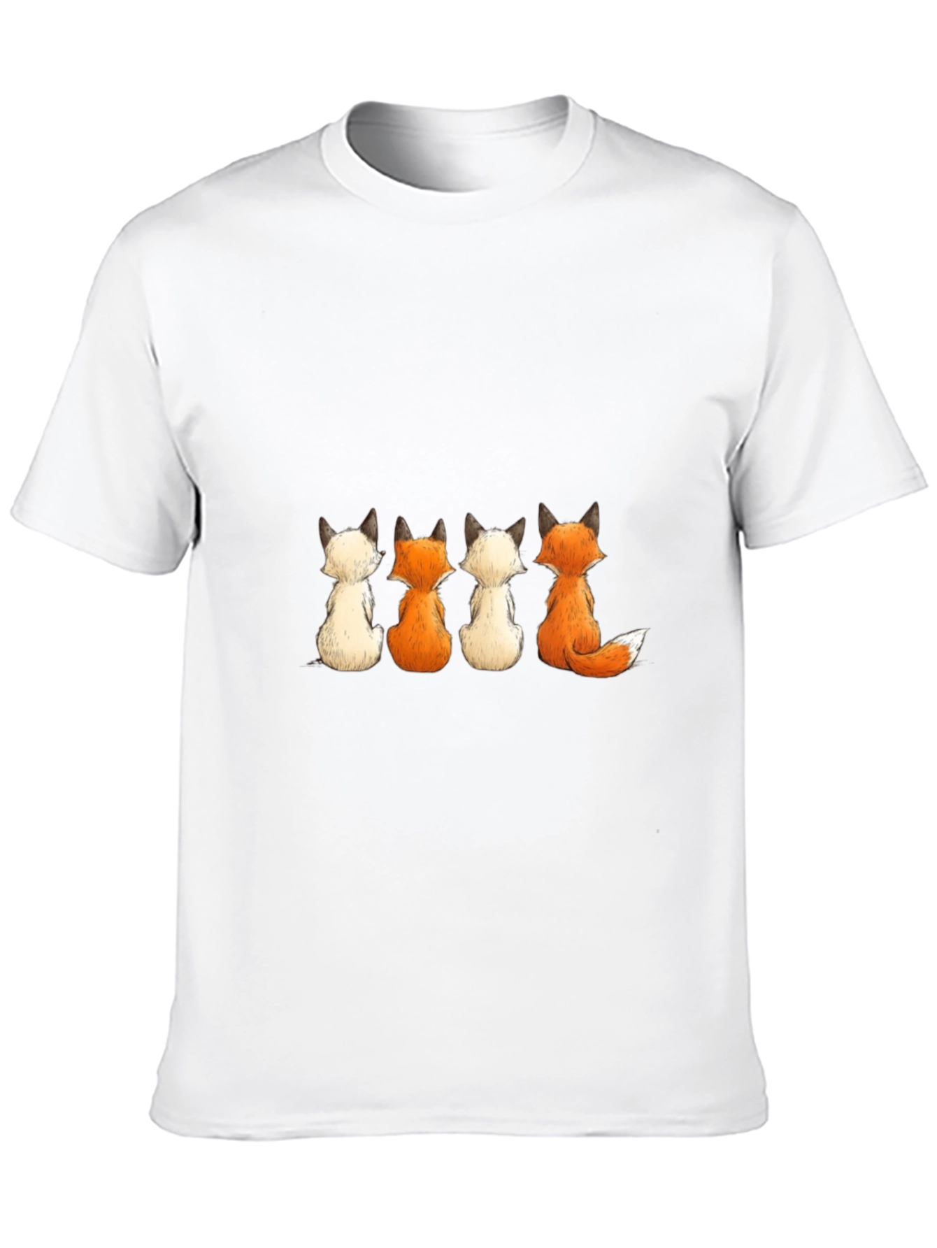 Black Fox Family Graphic Tee - Black Cotton Blend view 10