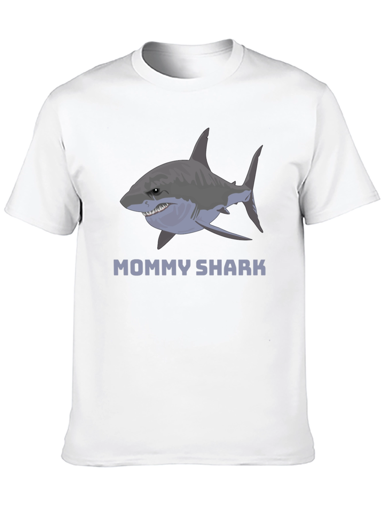 Black Mommy Shark Graphic Tee -  Stylish Cotton Blend view 10