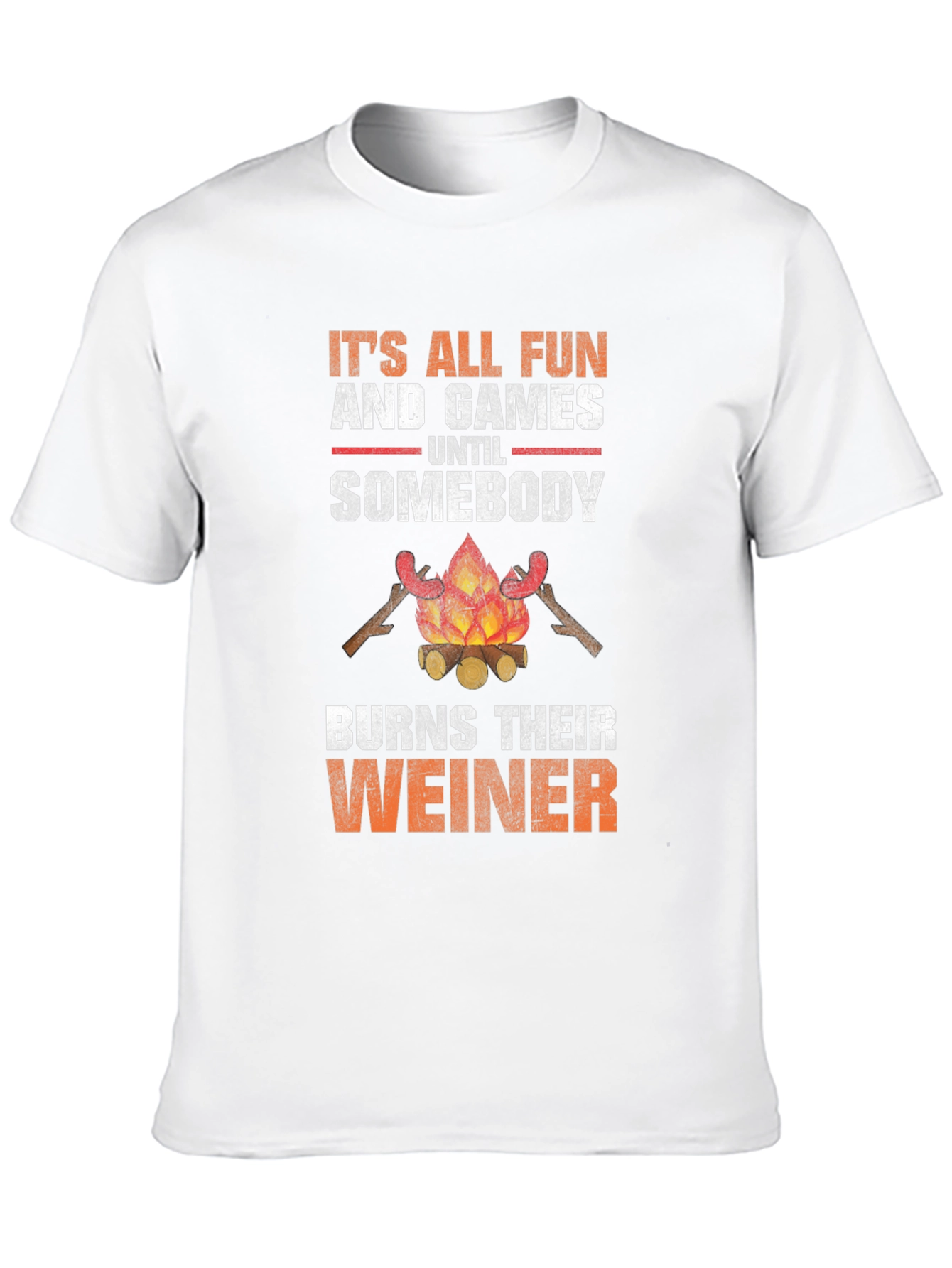 Black Fun and Games T-Shirt - Burns Their Weiner view 10
