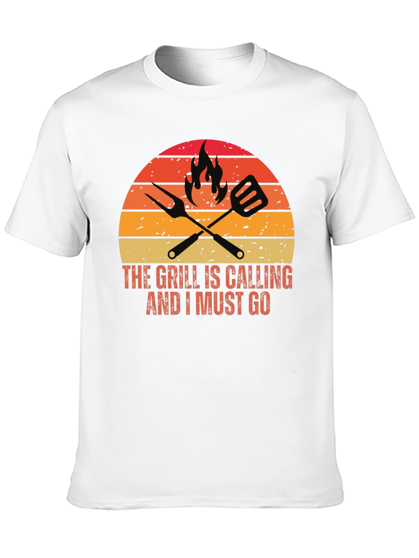 Black The Grill is Calling T-Shirt view 10
