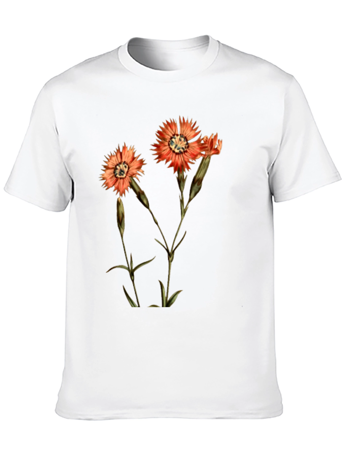 Black Floral Print Black T-Shirt view 10