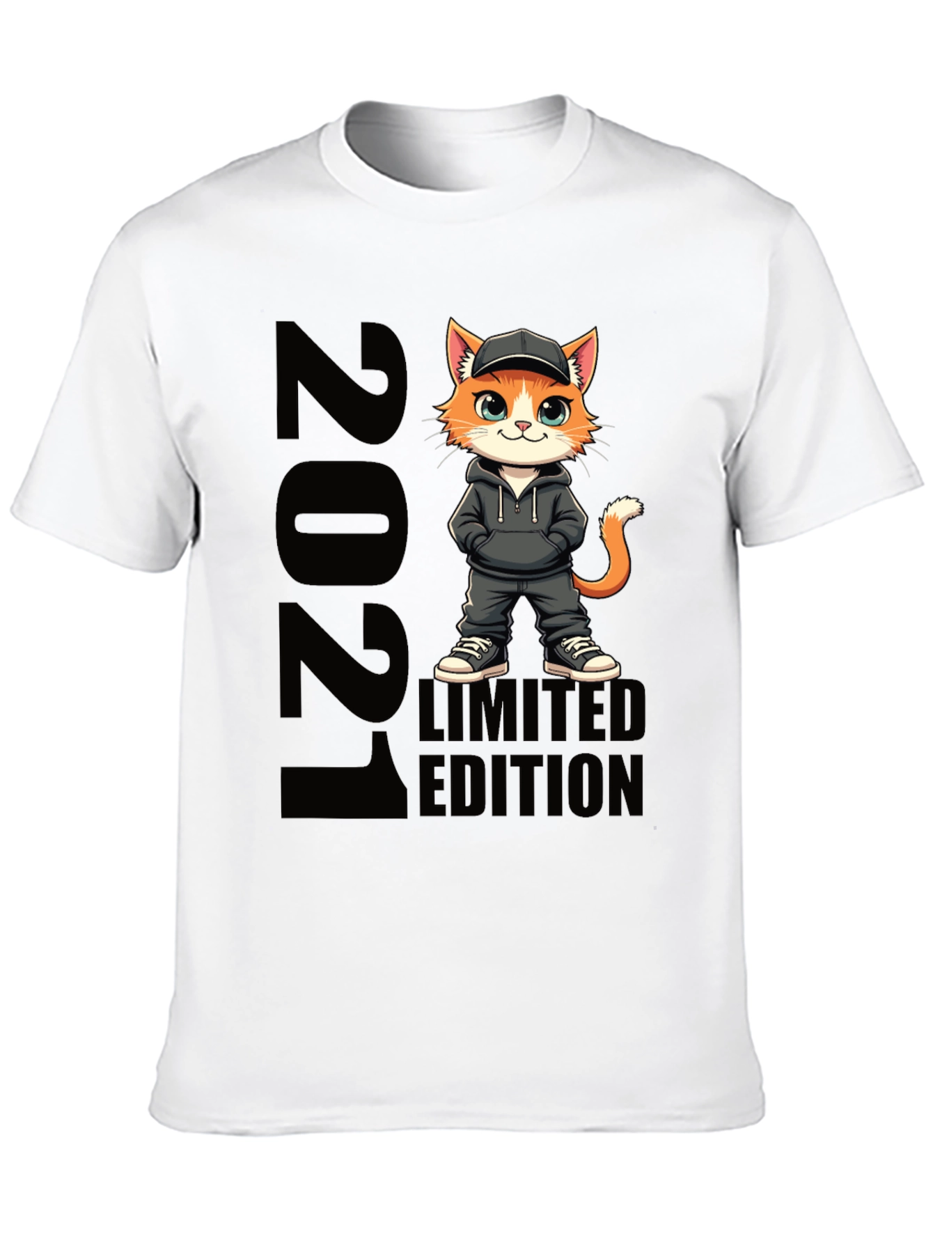 Black 2021 Limited Edition Cat T-Shirt view 10