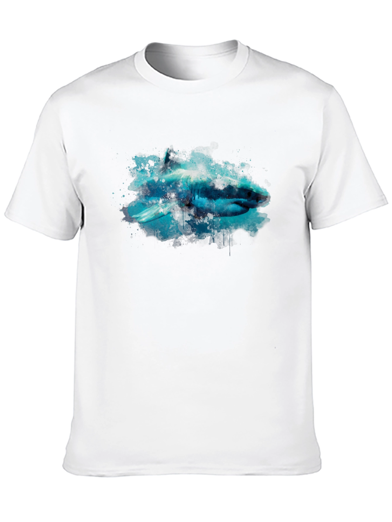 Black Shark Graphic Black T-Shirt view 10