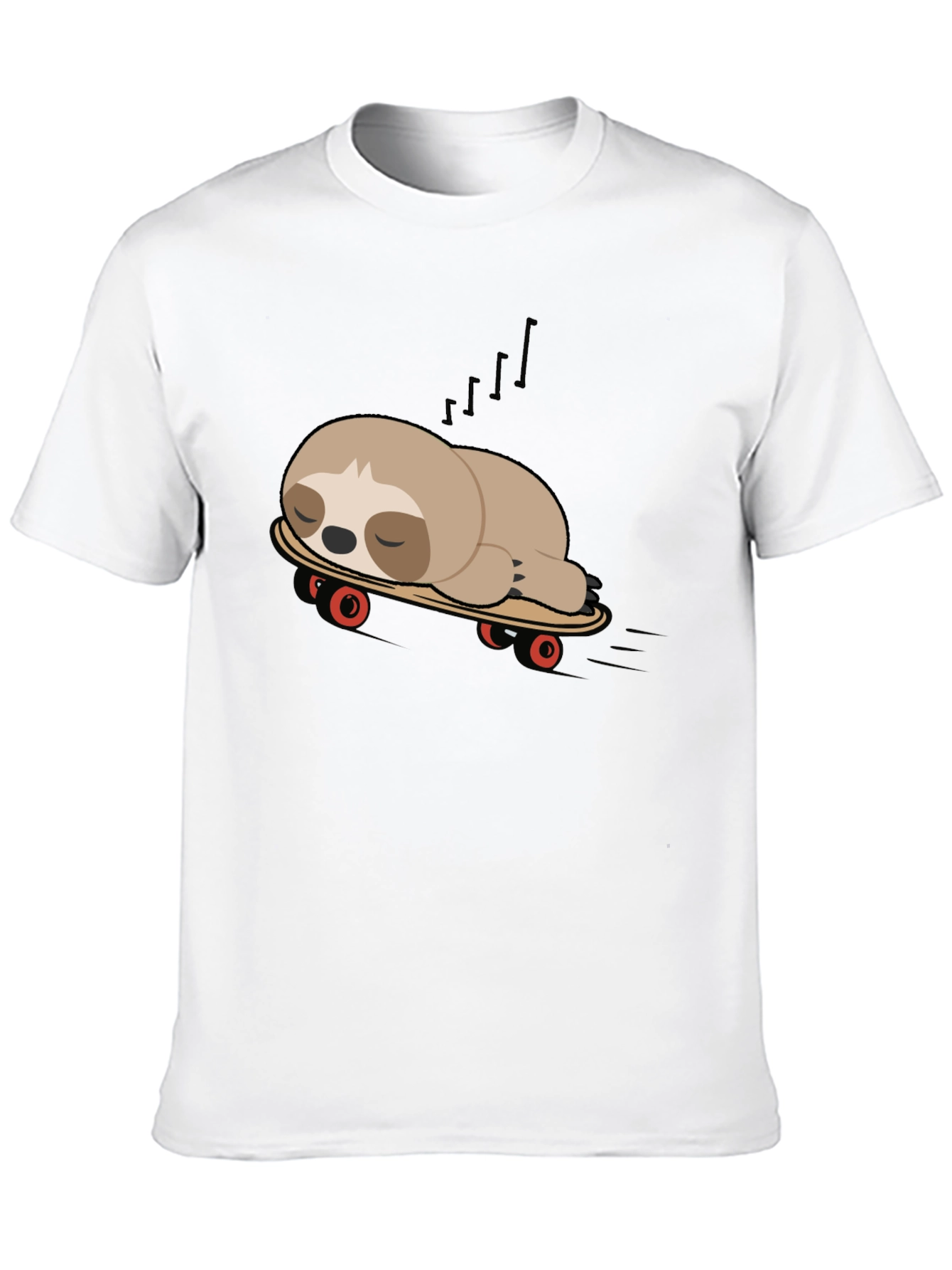 Black Sloth on Skateboard Graphic Tee - Unisex view 10