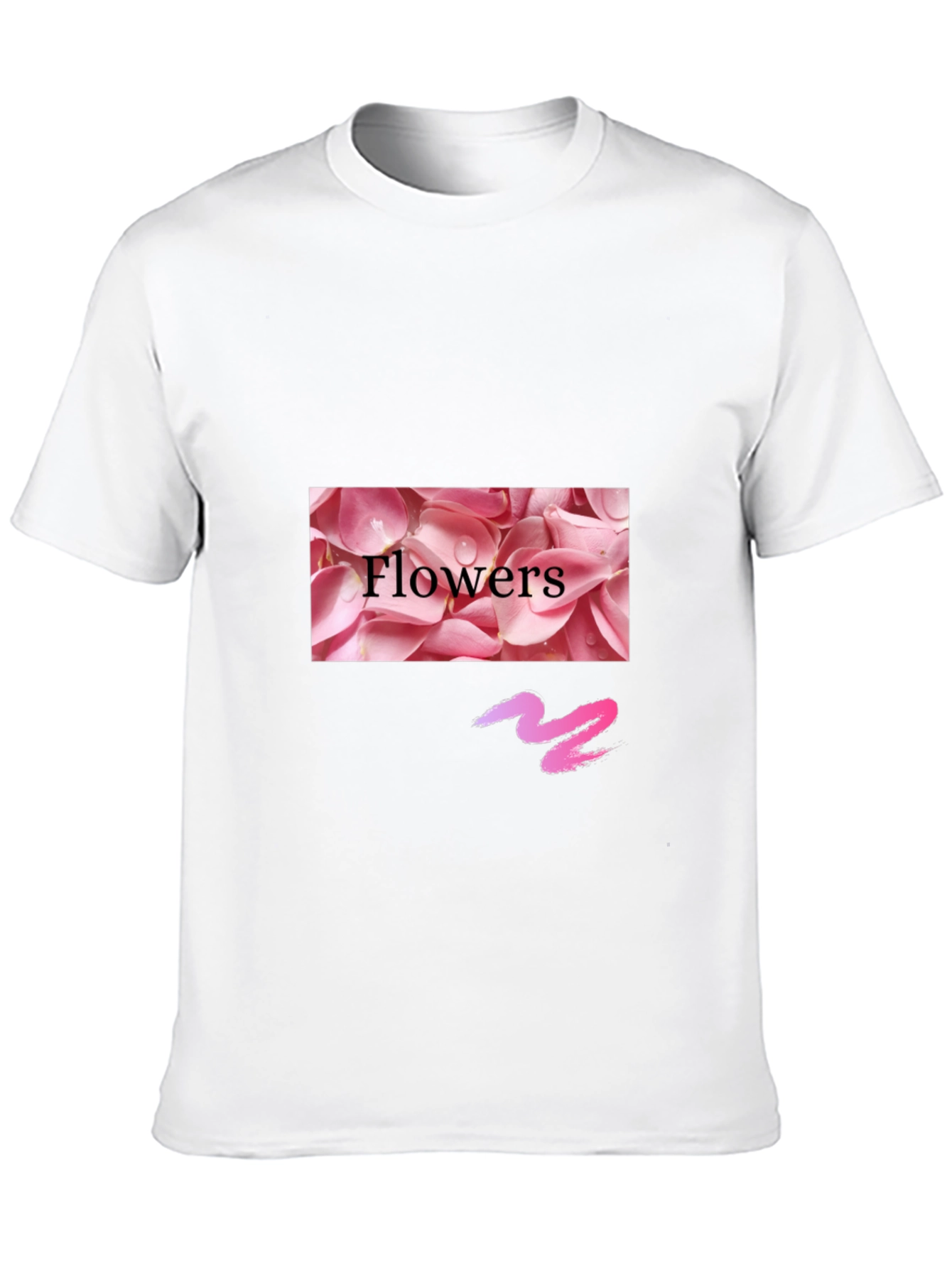 Black Floral Graphic Print Black T-Shirt view 10