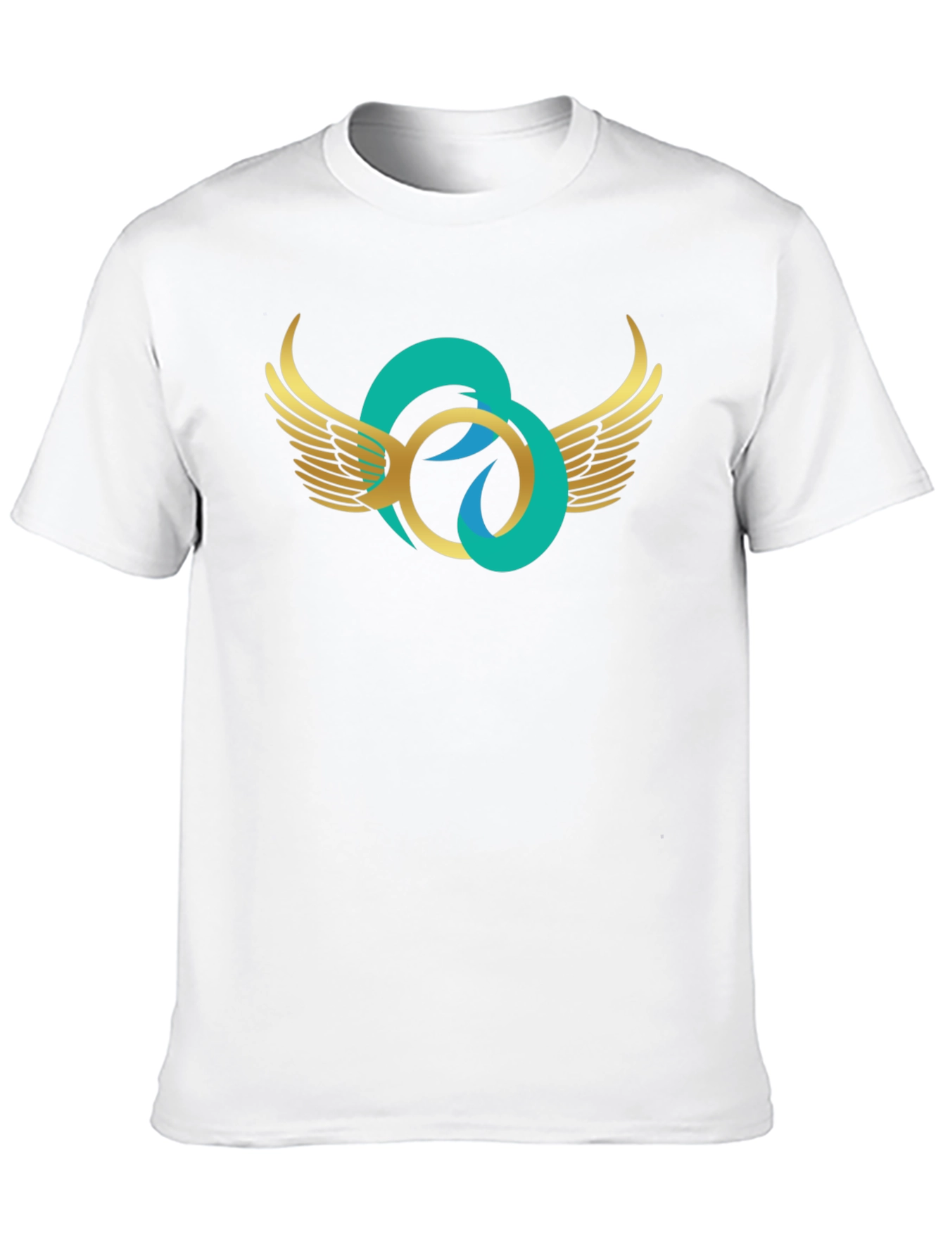 Black Winged Circle Graphic T-Shirt - Stylish Casual Wear view 10