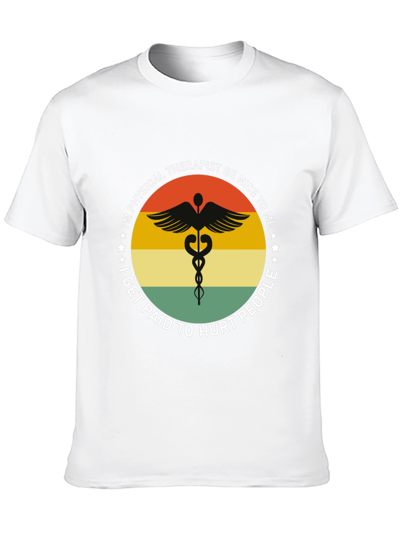 Black Physical Therapist Funny T-Shirt view 10