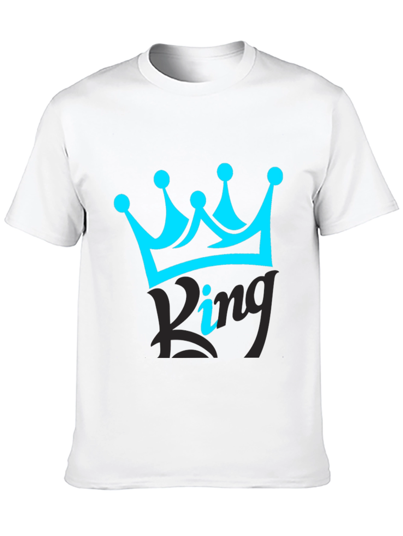 Black King Crown Black T-Shirt - Stylish Graphic Tee view 10