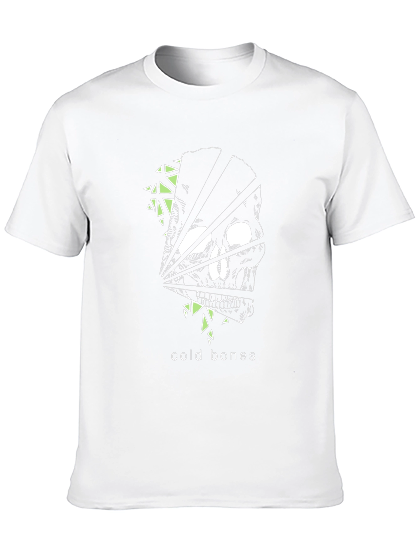 Black Cold Bones Graphic Tee - Stylish Skull Design view 10