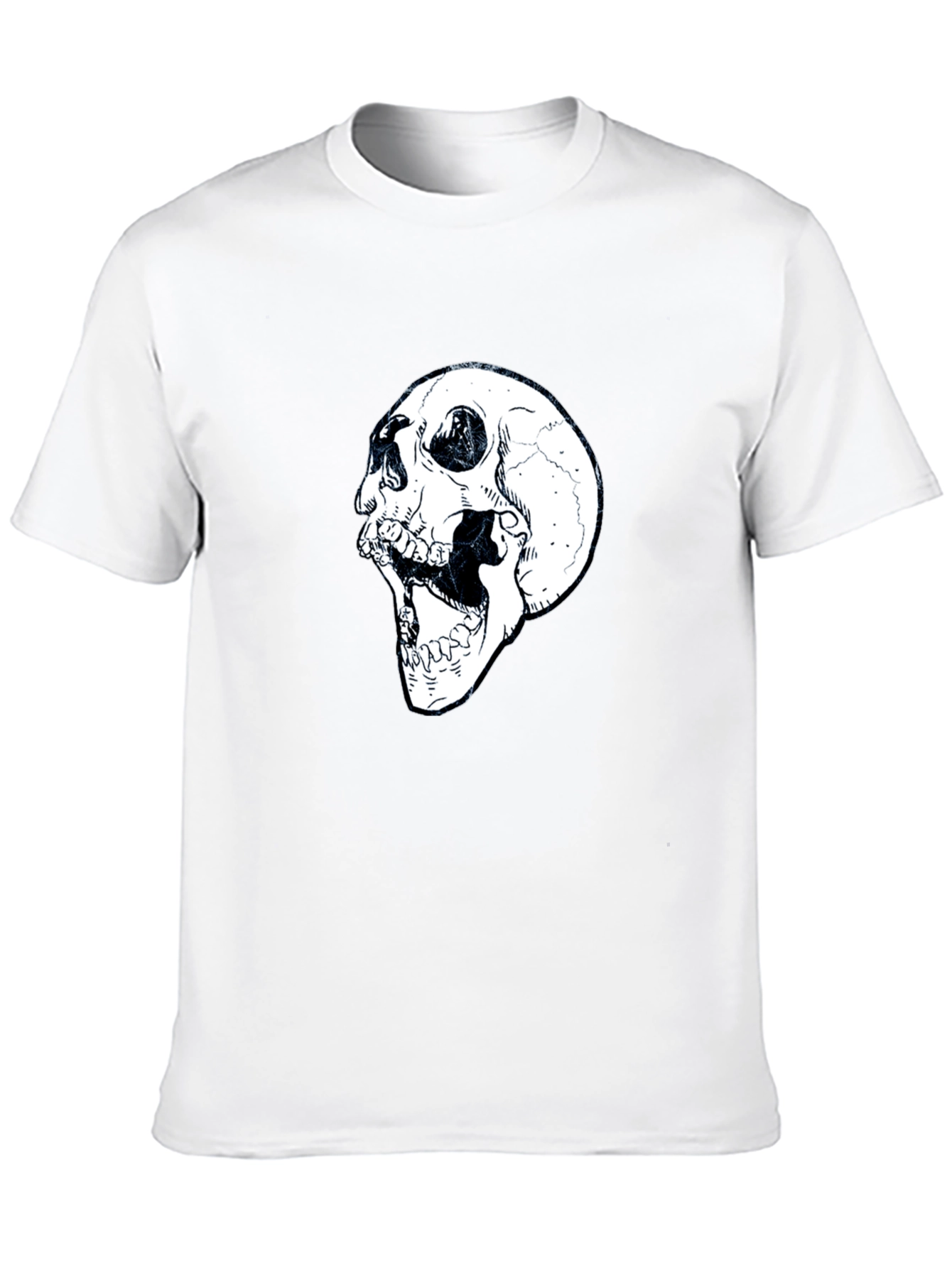 Black Skull Graphic Black T-Shirt view 10
