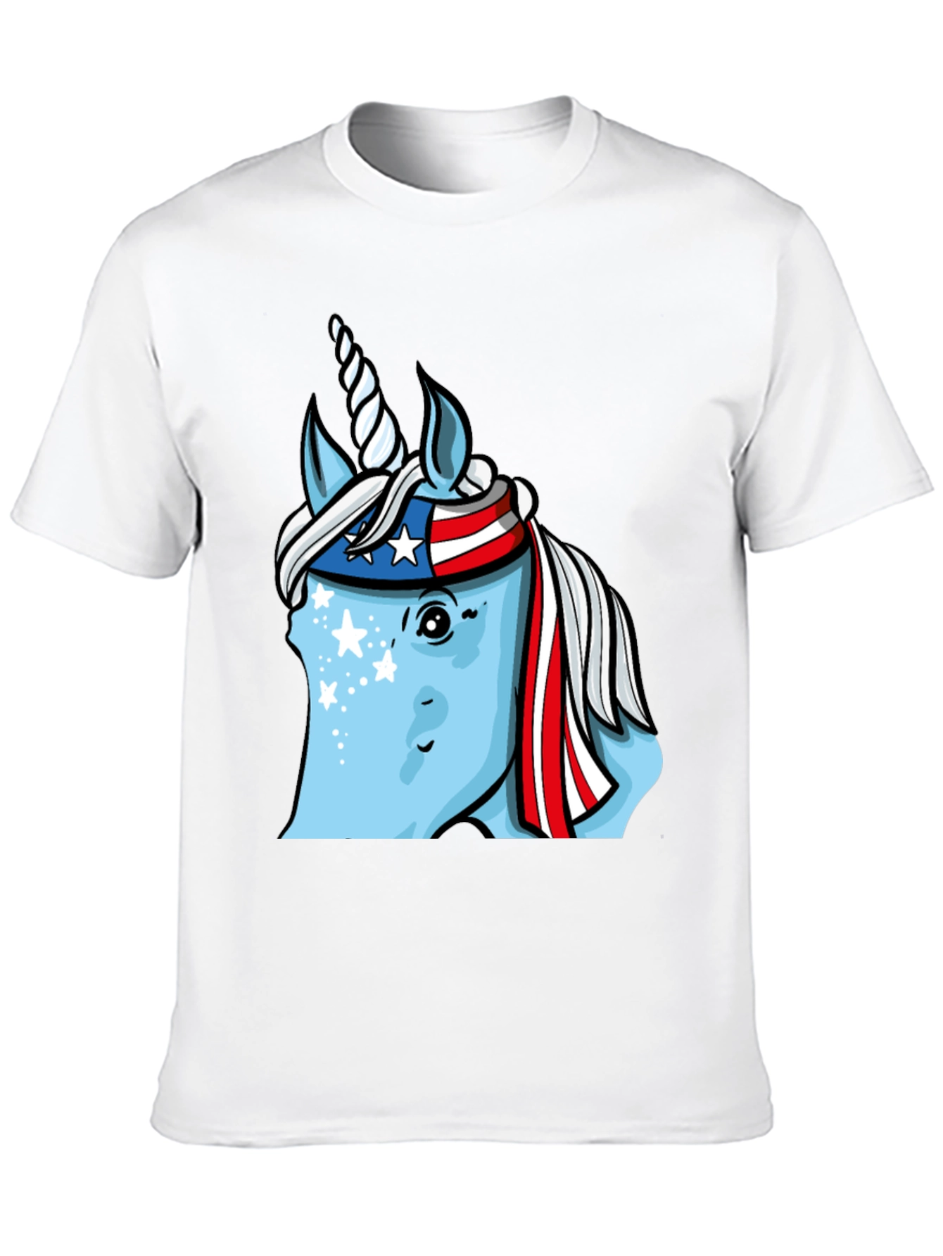 Black Patriotic Unicorn T-Shirt view 10
