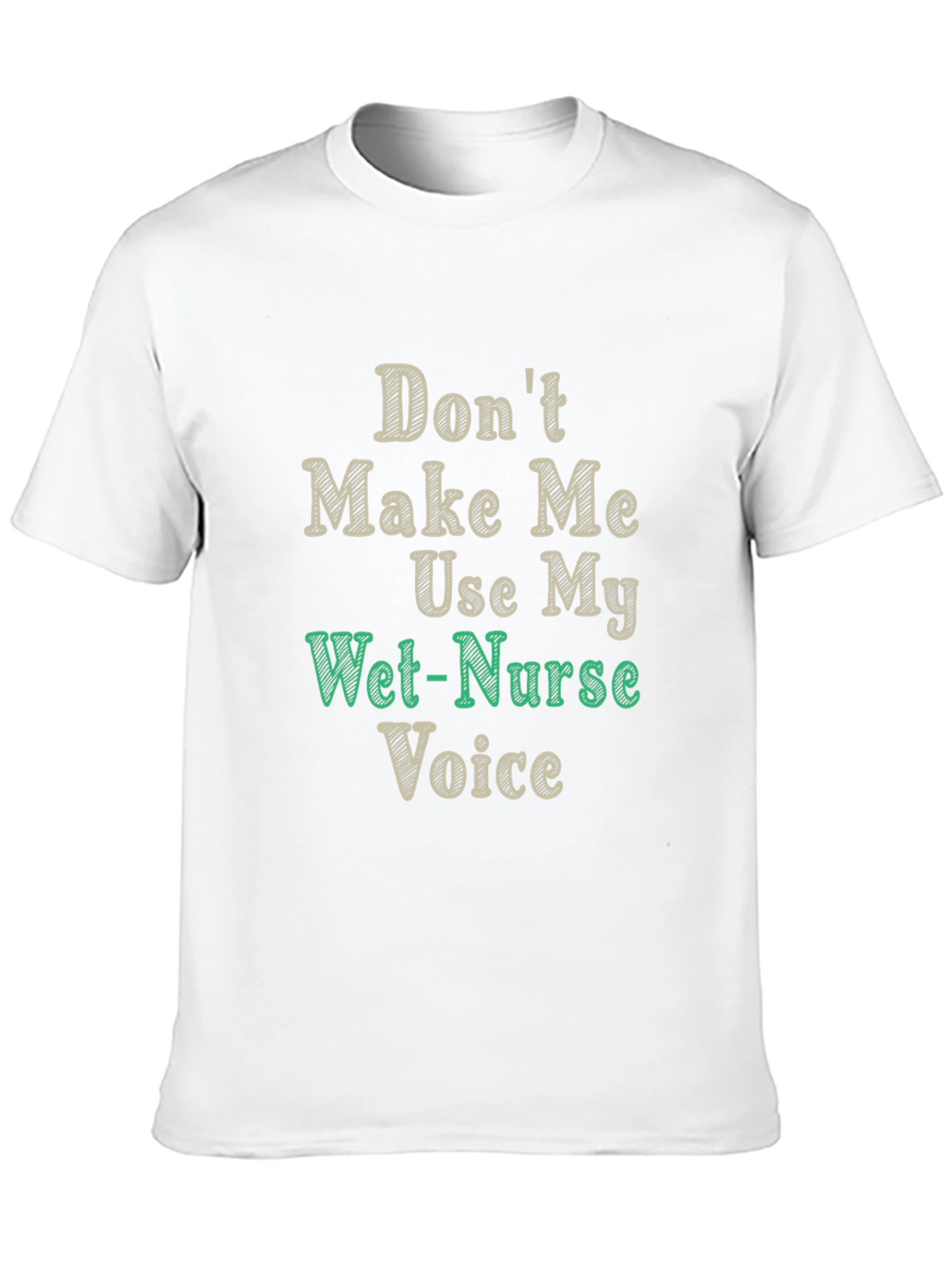 Black Funny Wet-Nurse Voice T-Shirt view 10