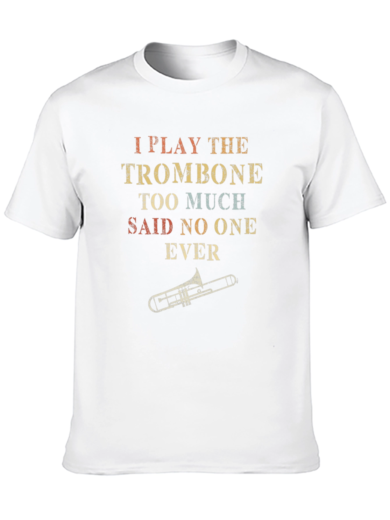 Black Trombone Player Graphic Tee - Music Lover T-Shirt view 10