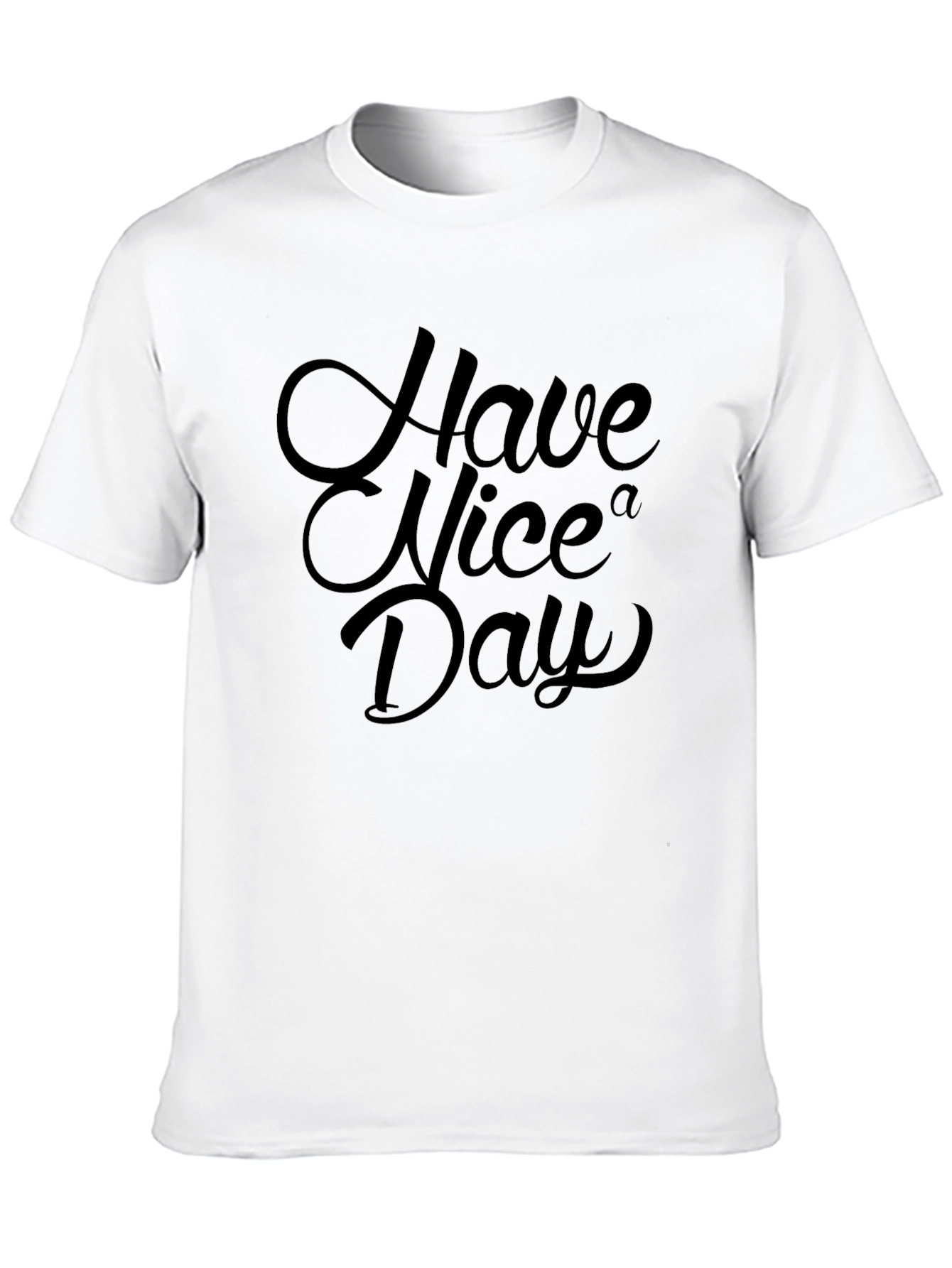 Black Have a Nice Day Black Graphic Tee view 10